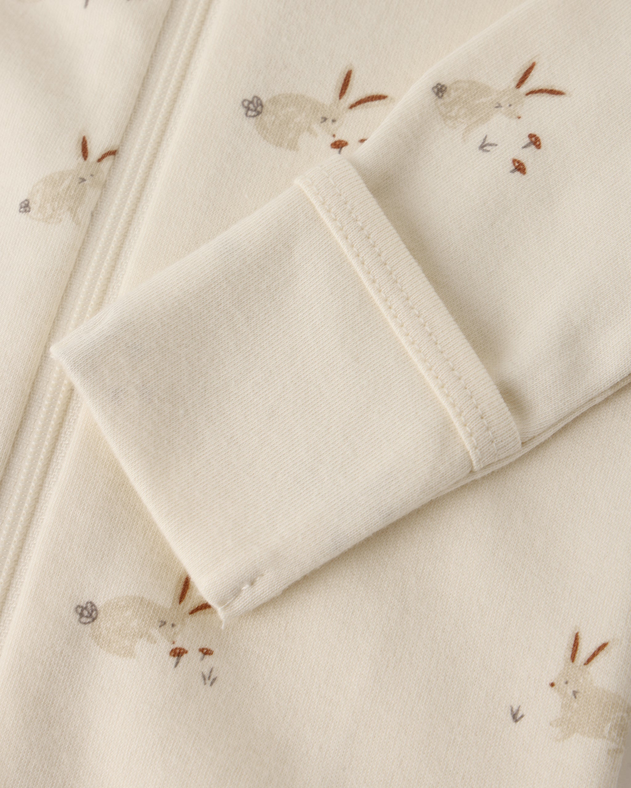 Zip Long Sleeve Sleeper Footie || Bunnies - Rylee + Cru | Kids Clothes | Trendy Baby Clothes | Modern Infant Outfits |