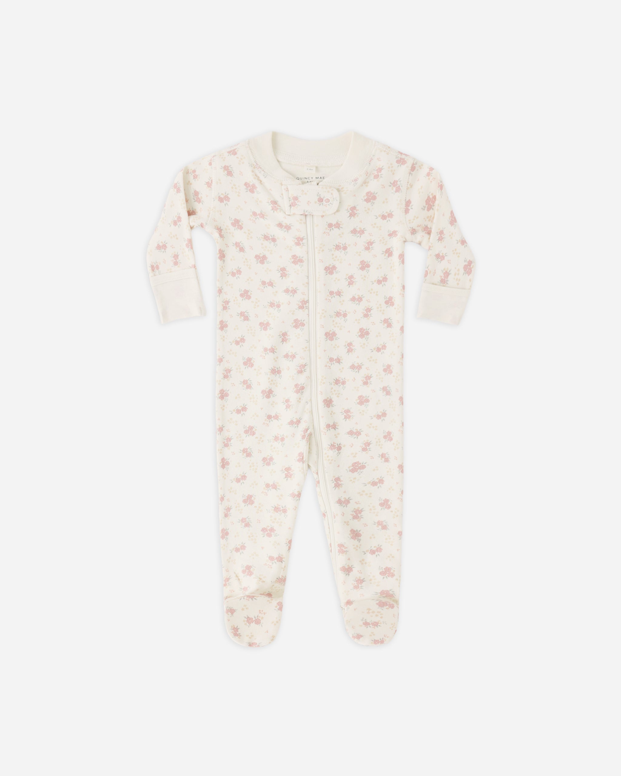 Zip Long Sleeve Sleeper Footie Flower Field - Rylee + Cru | Kids Clothes | Trendy Baby Clothes | Modern Infant Outfits |