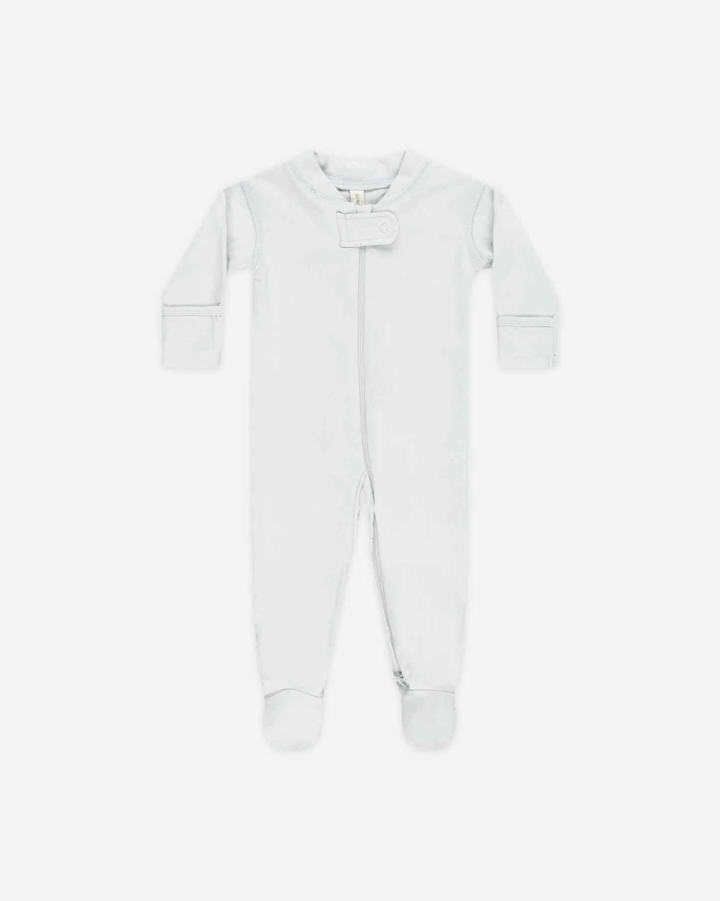 Zip Longsleeve Sleeper Footie || Fog - Rylee + Cru | Kids Clothes | Trendy Baby Clothes | Modern Infant Outfits |