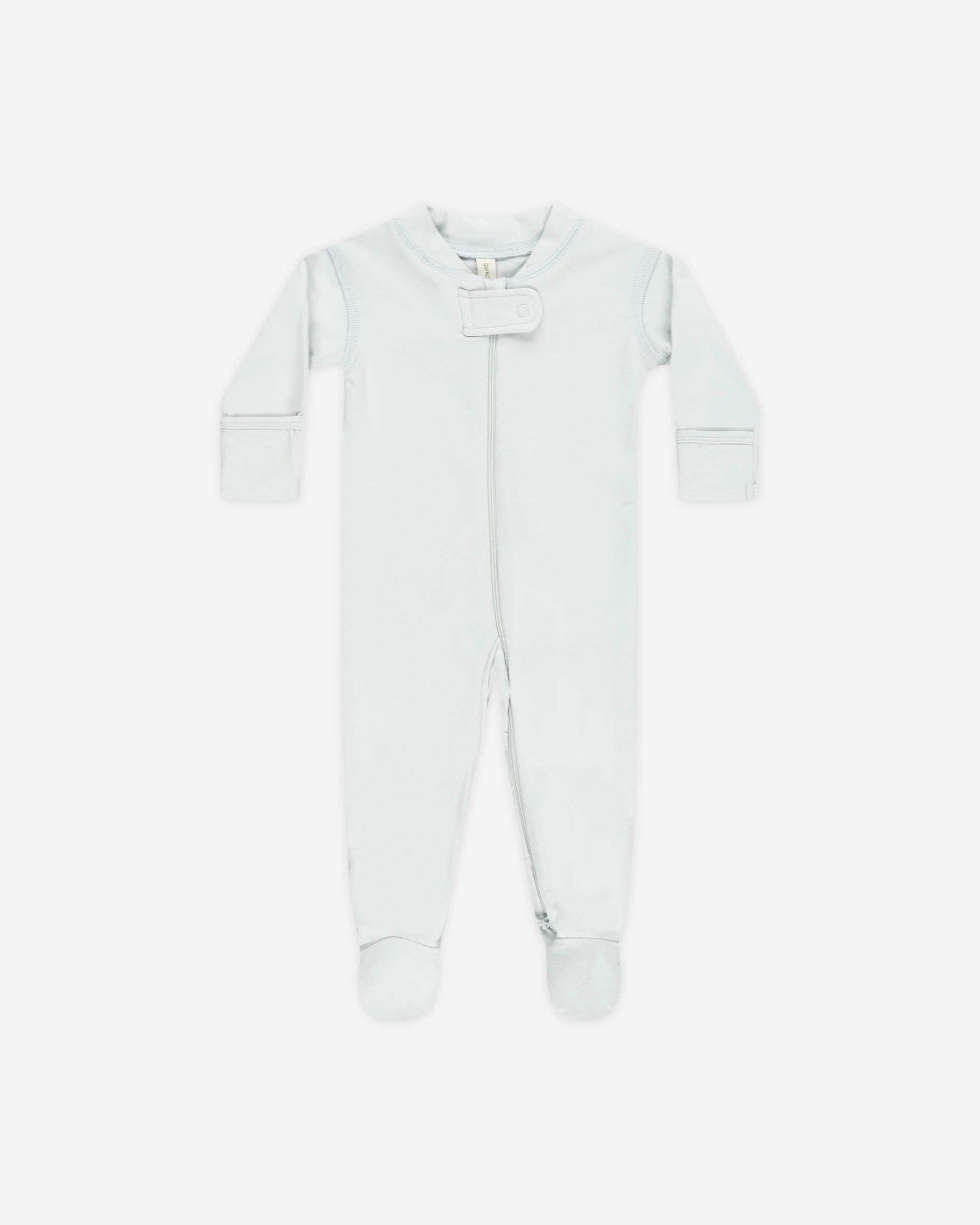 Zip Longsleeve Sleeper Footie || Fog - Rylee + Cru | Kids Clothes | Trendy Baby Clothes | Modern Infant Outfits |