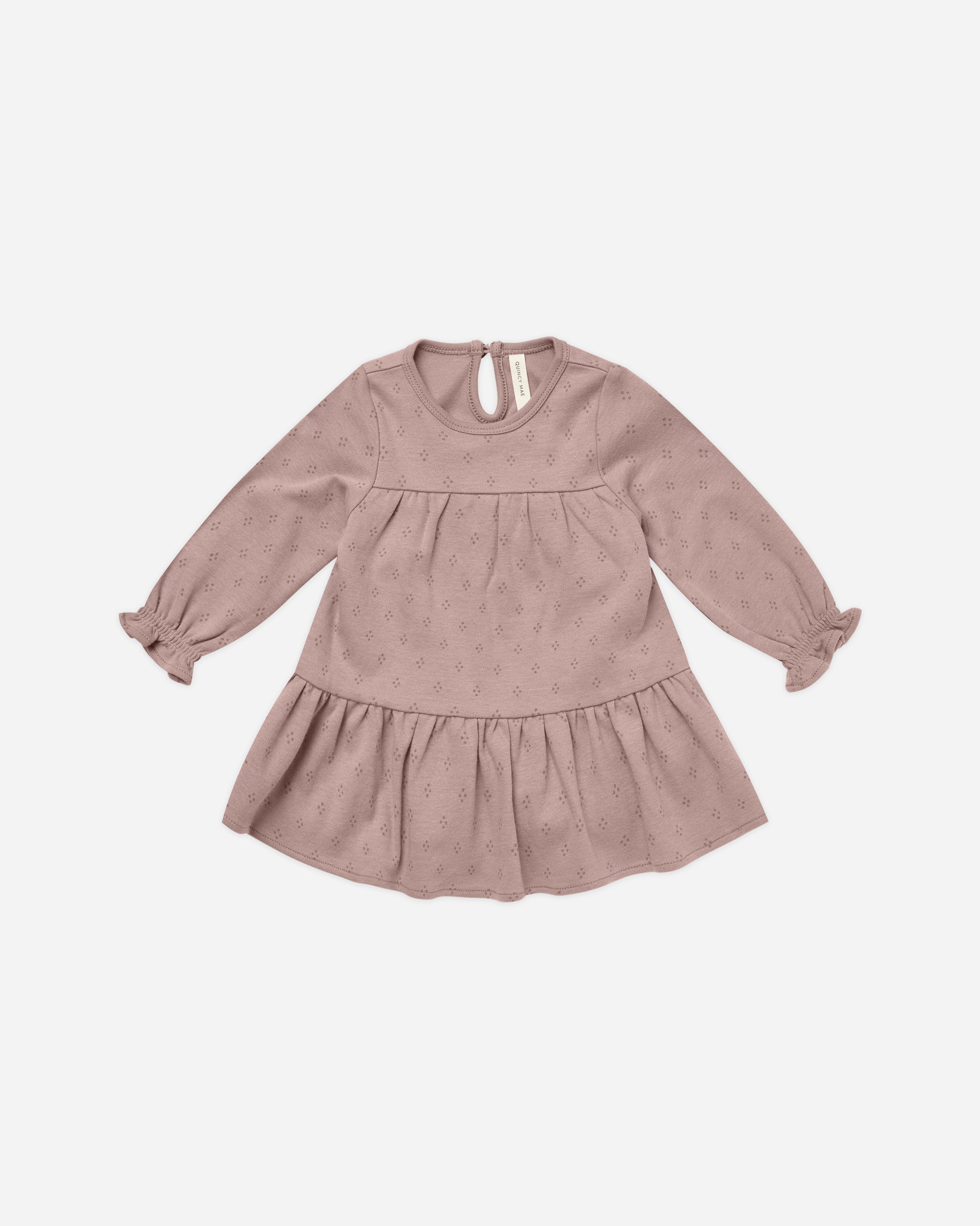 Tiered Jersey Dress || Dotty - Rylee + Cru | Kids Clothes | Trendy Baby Clothes | Modern Infant Outfits |