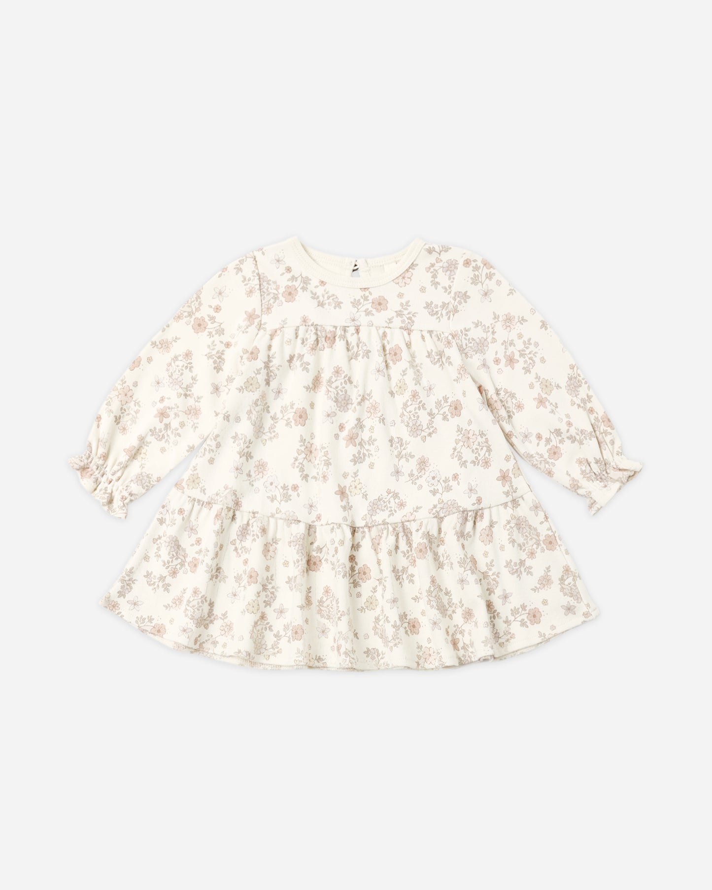 Tiered Jersey Dress Floral Vine - Rylee + Cru | Kids Clothes | Trendy Baby Clothes | Modern Infant Outfits |