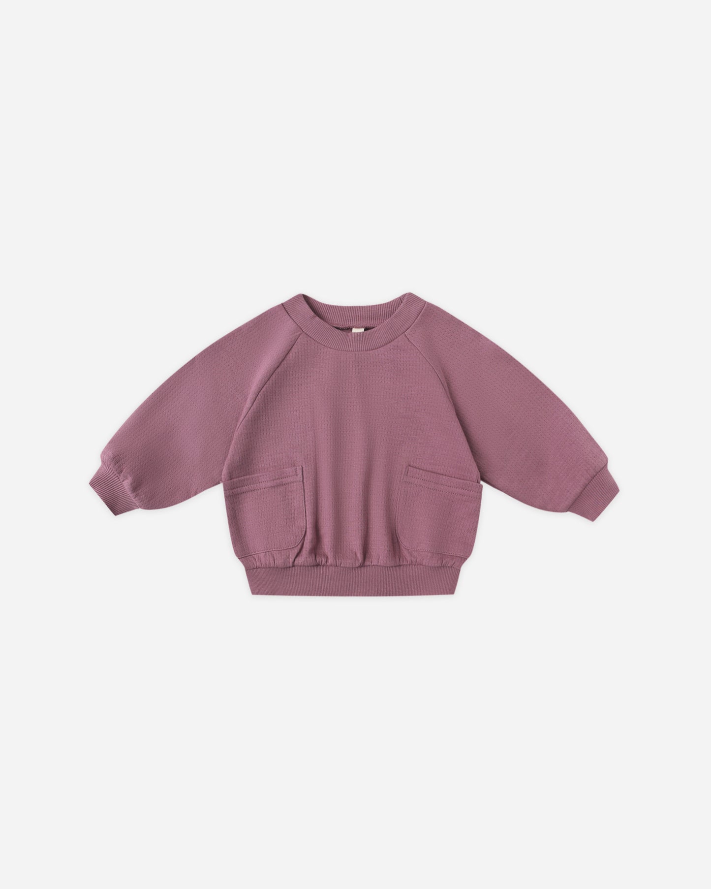 Pocket Sweatshirt || Mulberry - Rylee + Cru | Kids Clothes | Trendy Baby Clothes | Modern Infant Outfits |