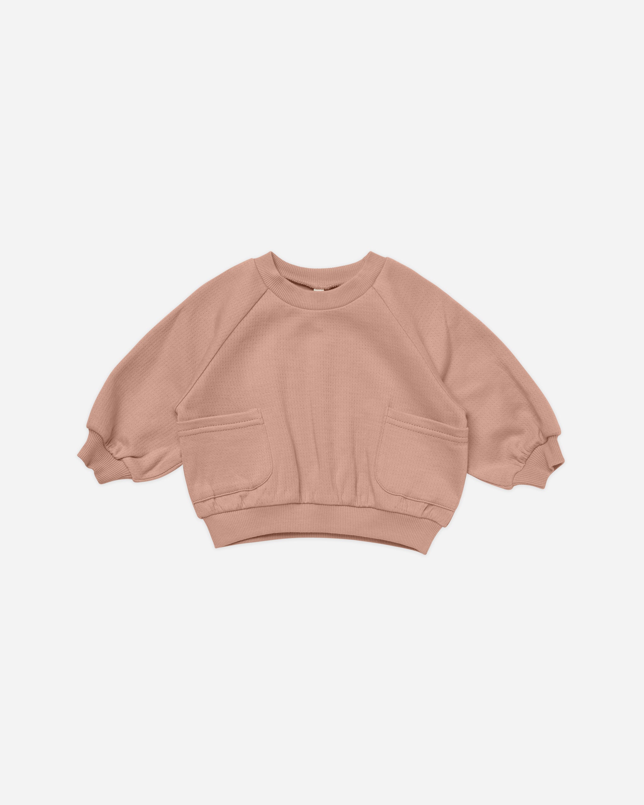 Pocket Sweatshirt || Rose - Rylee + Cru | Kids Clothes | Trendy Baby Clothes | Modern Infant Outfits |