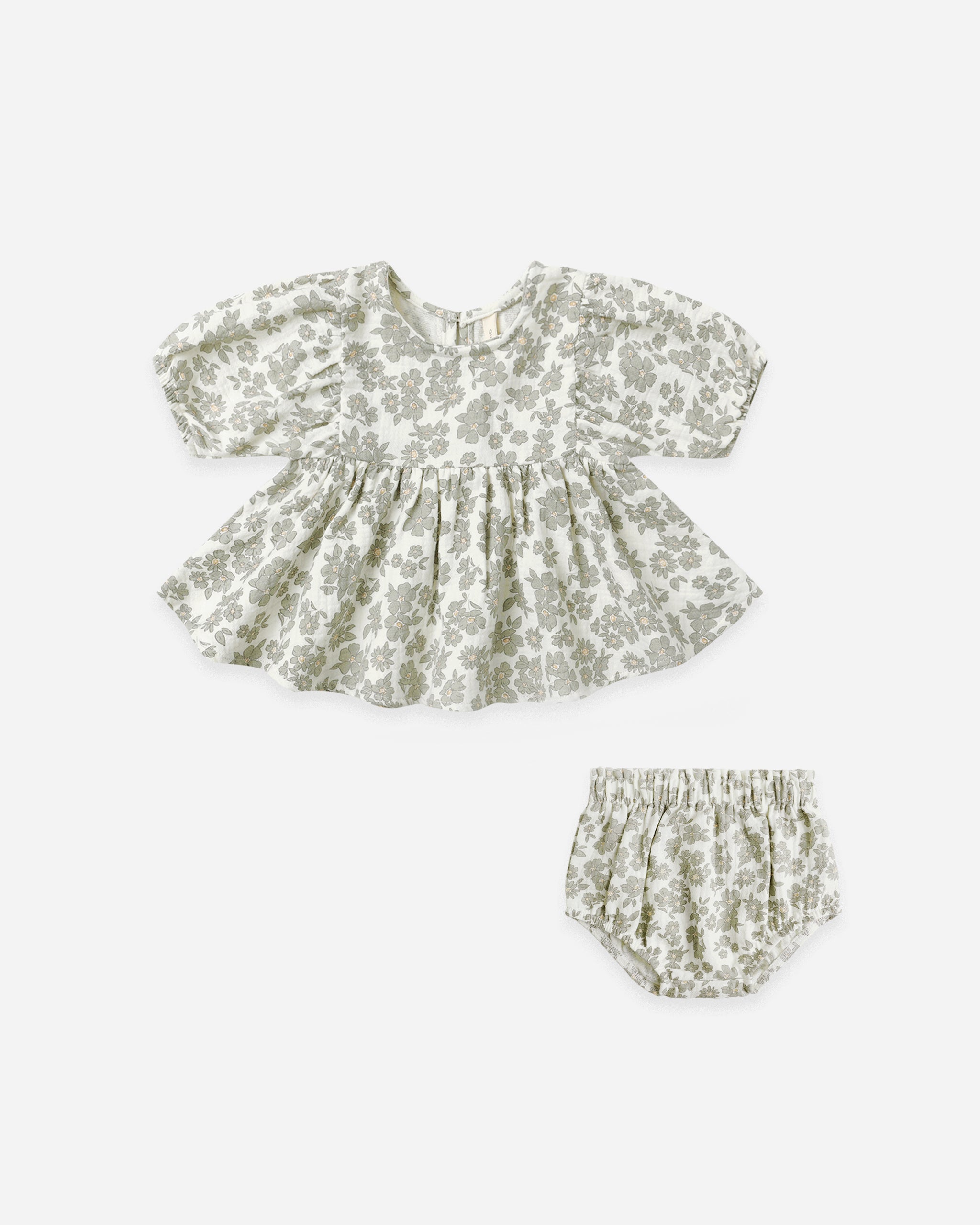 Francy Set || Green Floral - Rylee + Cru | Kids Clothes | Trendy Baby Clothes | Modern Infant Outfits |