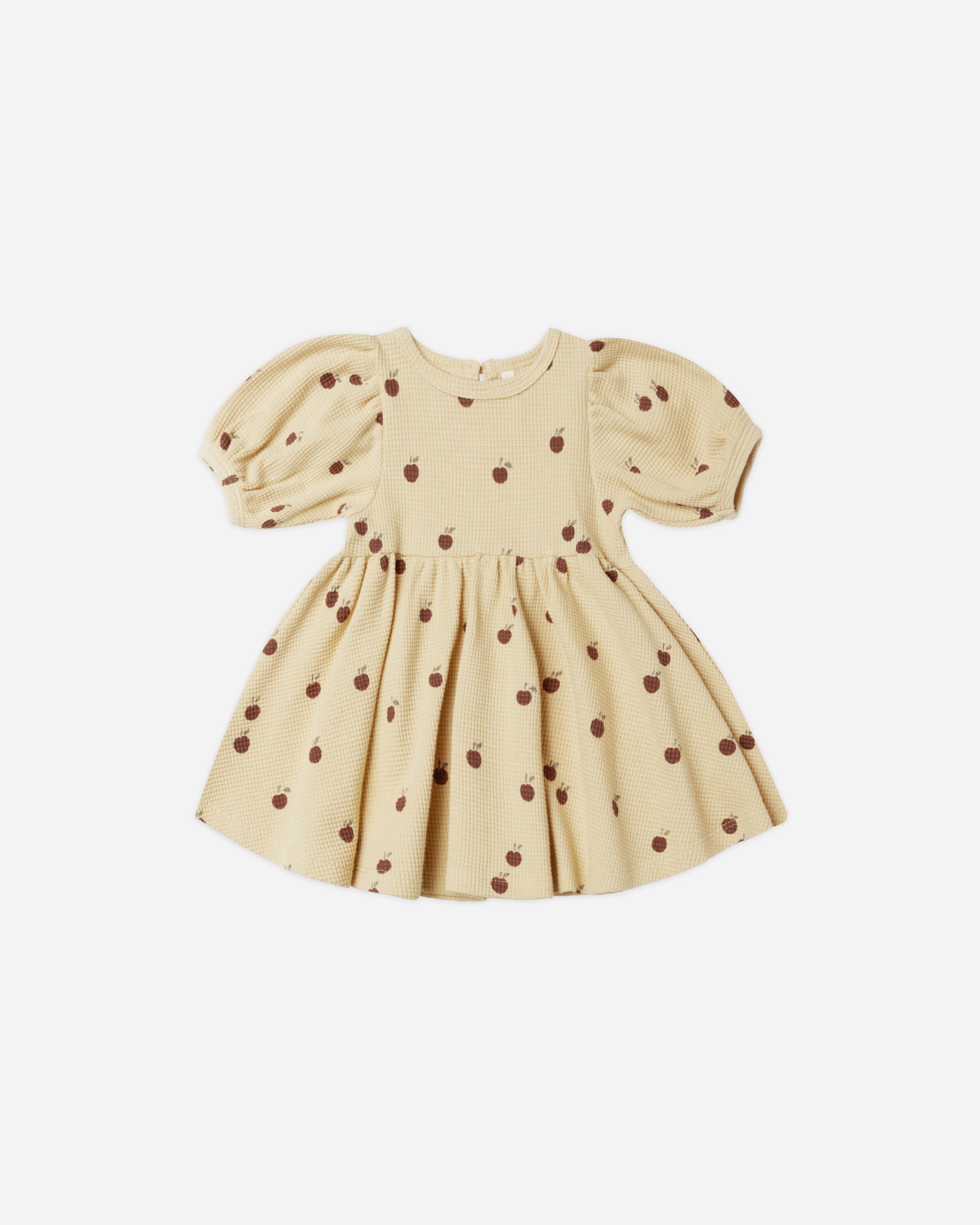 Waffle Babydoll Dress || Apples - Rylee + Cru | Kids Clothes | Trendy Baby Clothes | Modern Infant Outfits |