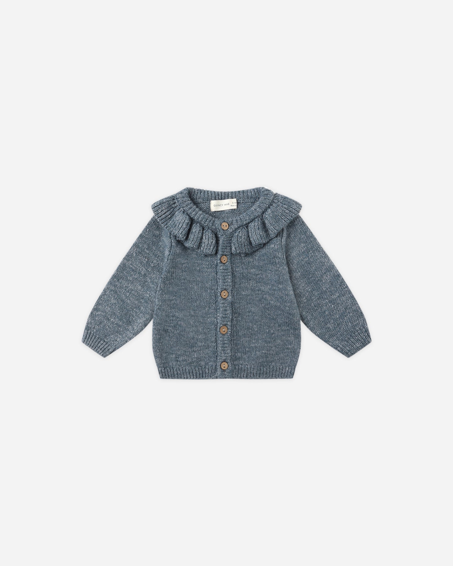 Ruffle Collar Cardigan || Ocean - Rylee + Cru | Kids Clothes | Trendy Baby Clothes | Modern Infant Outfits |