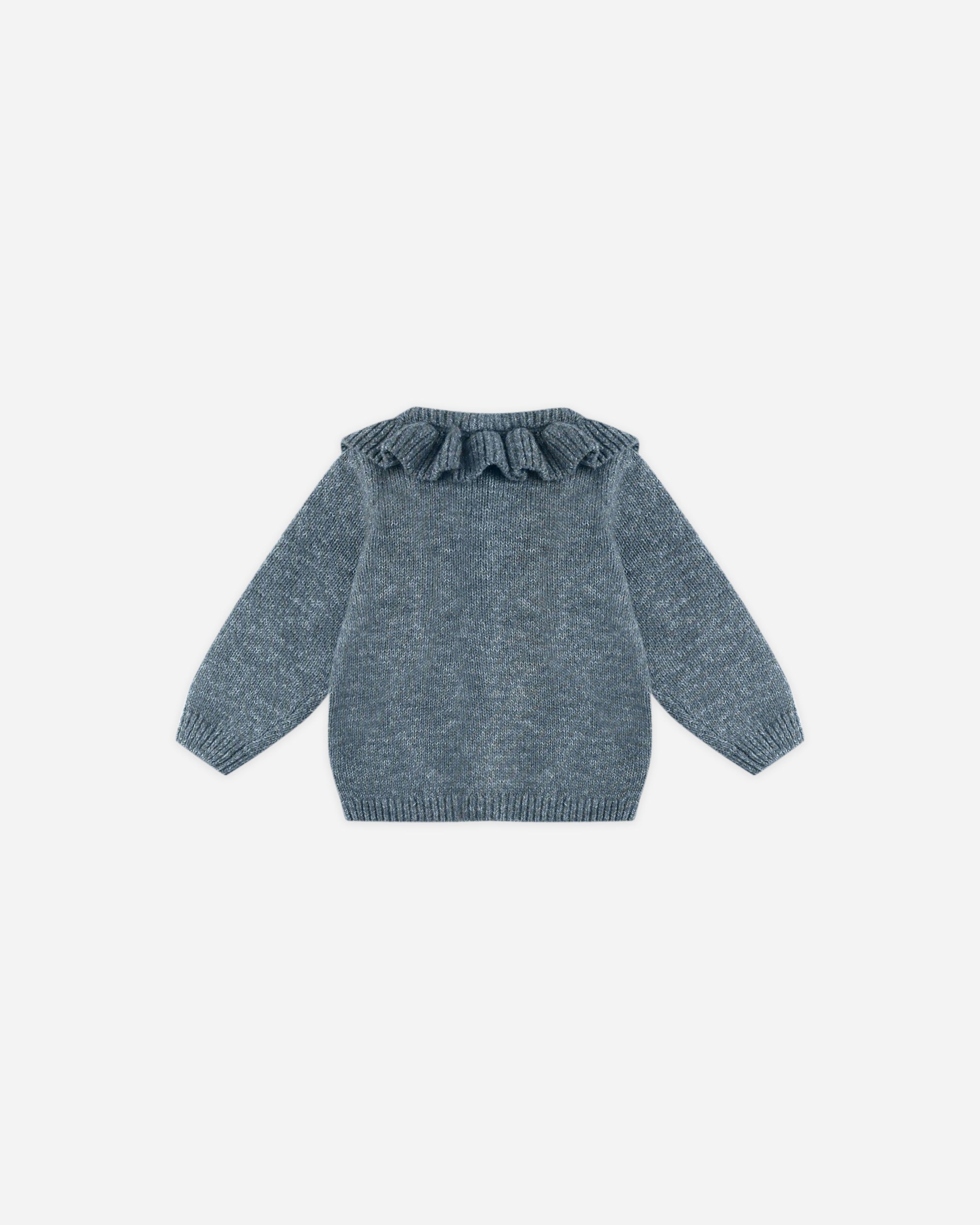 Ruffle Collar Cardigan || Ocean - Rylee + Cru | Kids Clothes | Trendy Baby Clothes | Modern Infant Outfits |