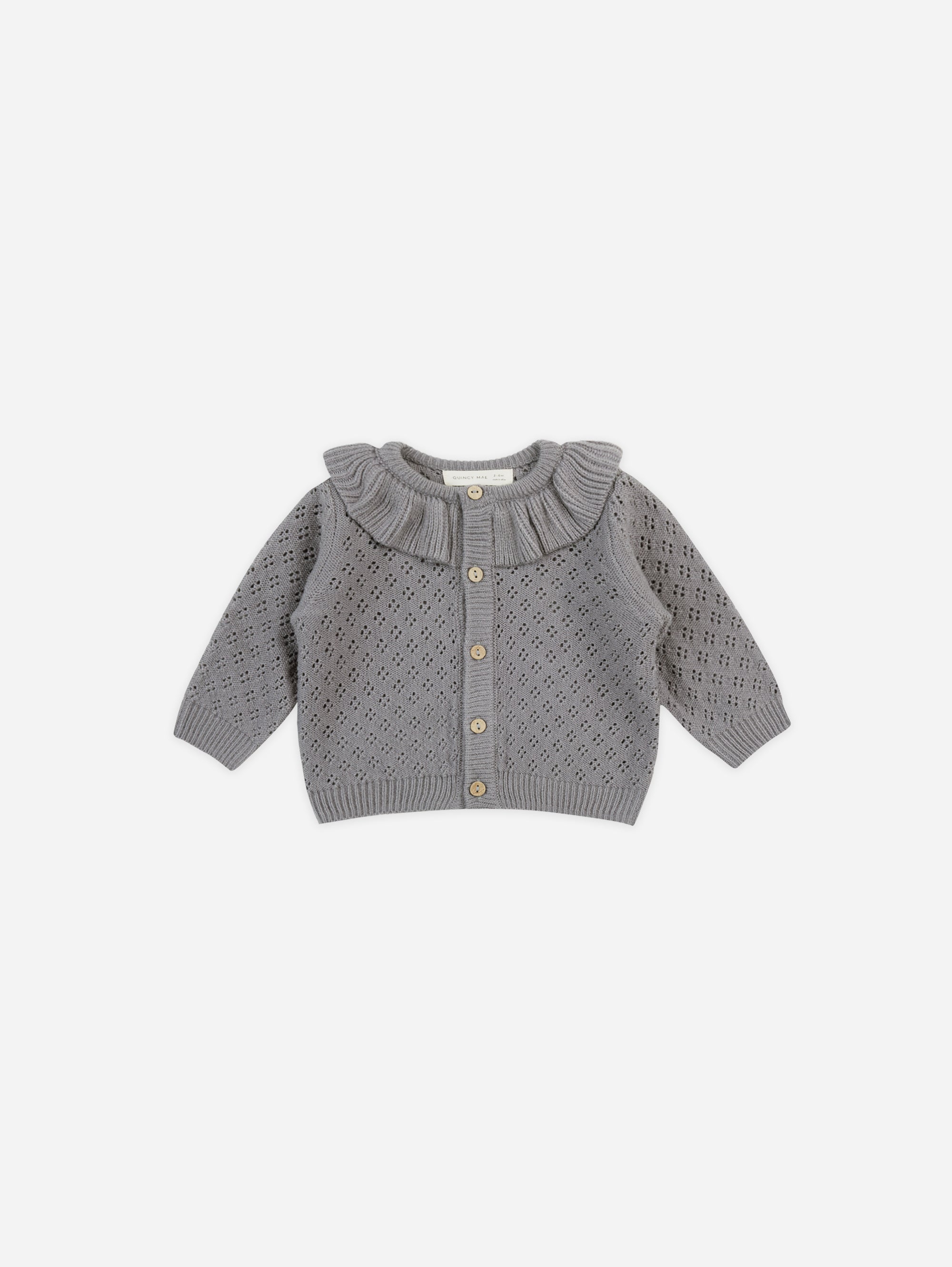 Ruffle Collar Cardigan || Lagoon - Rylee + Cru | Kids Clothes | Trendy Baby Clothes | Modern Infant Outfits |