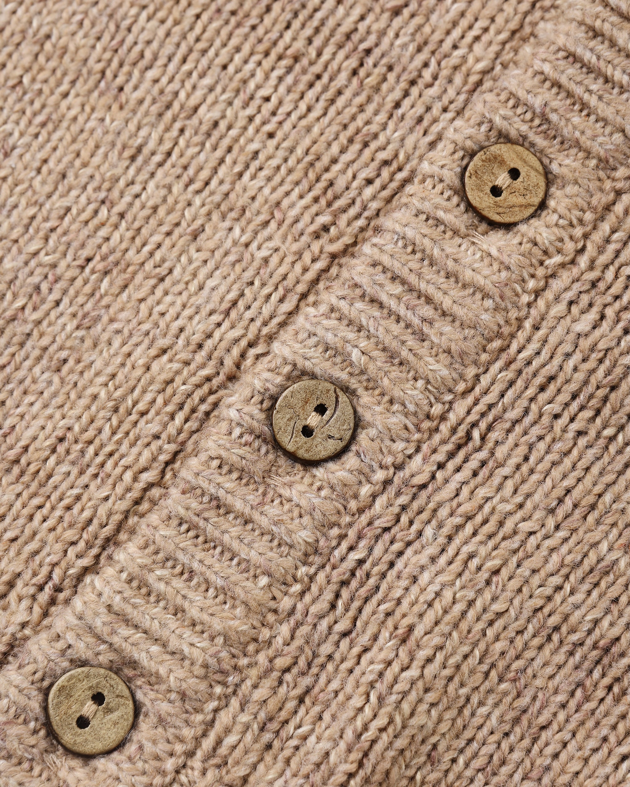 Ruffle Collar Cardigan Heathered Almond - Rylee + Cru | Kids Clothes | Trendy Baby Clothes | Modern Infant Outfits |