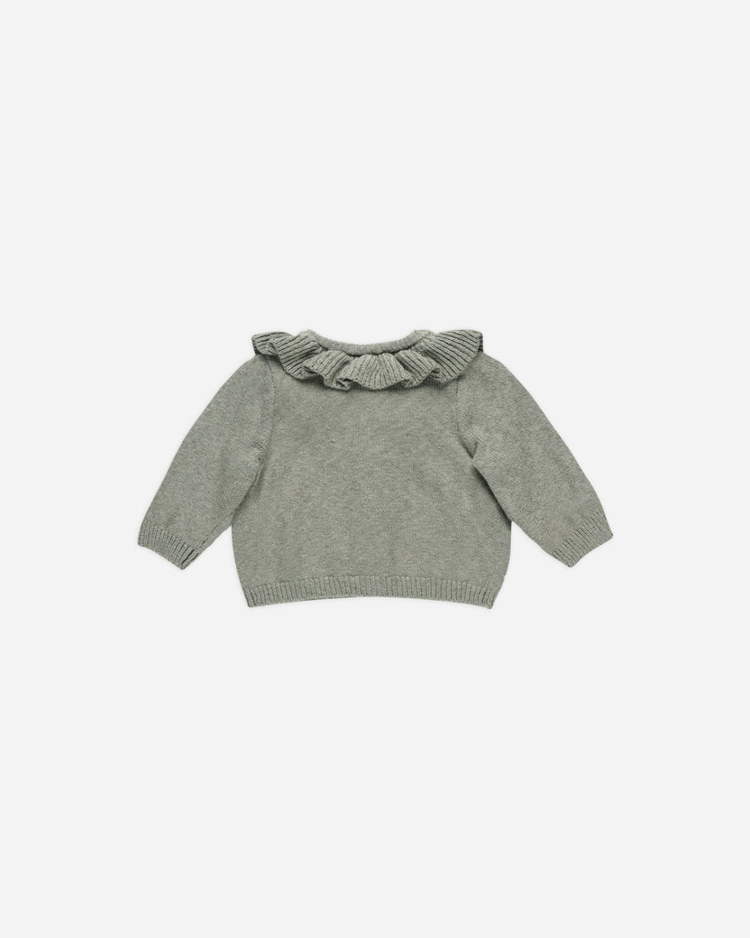 Quincy Mae Scalloped Cardigan - Mauve