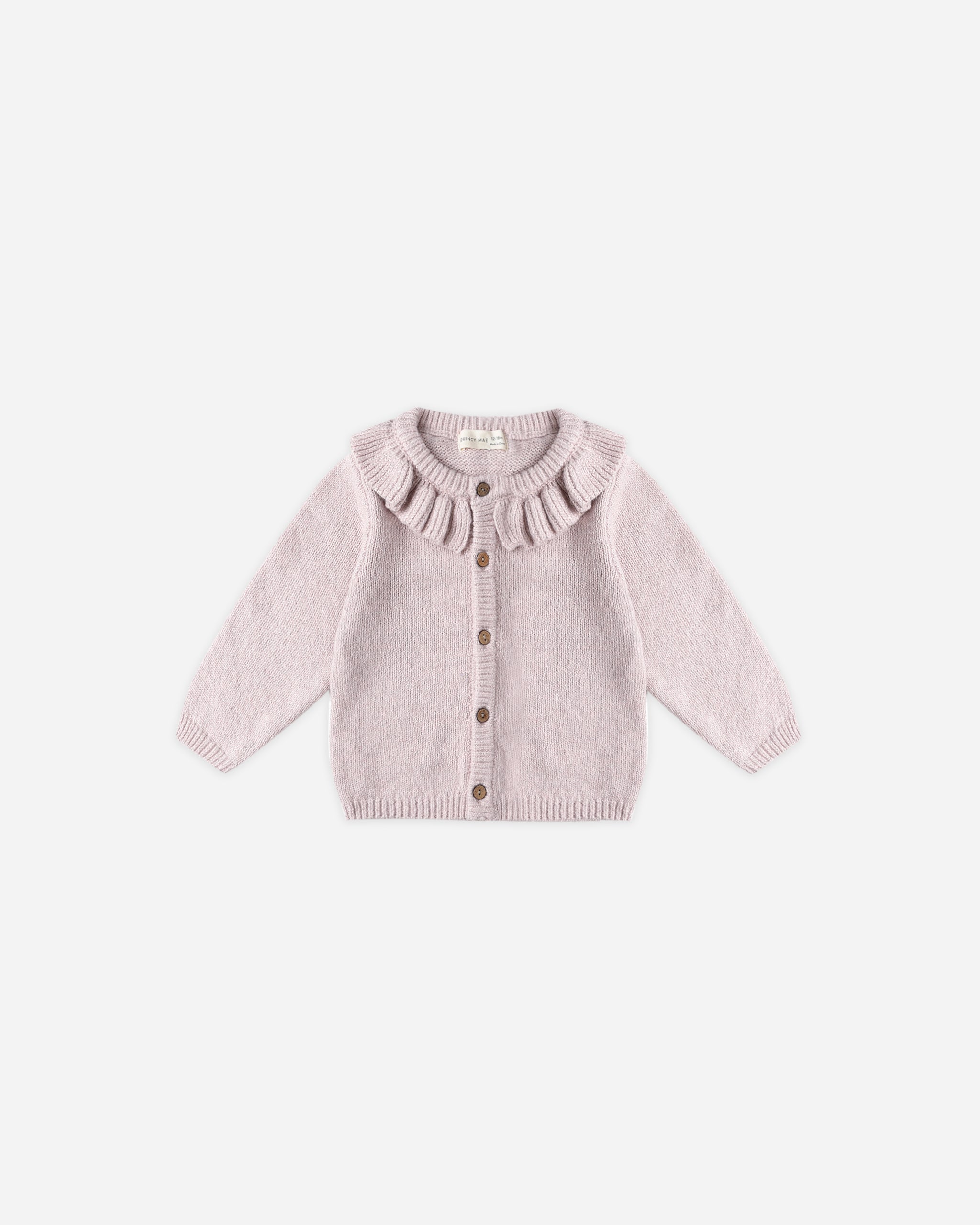 Ruffle Collar Cardigan || Lilac - Rylee + Cru | Kids Clothes | Trendy Baby Clothes | Modern Infant Outfits |