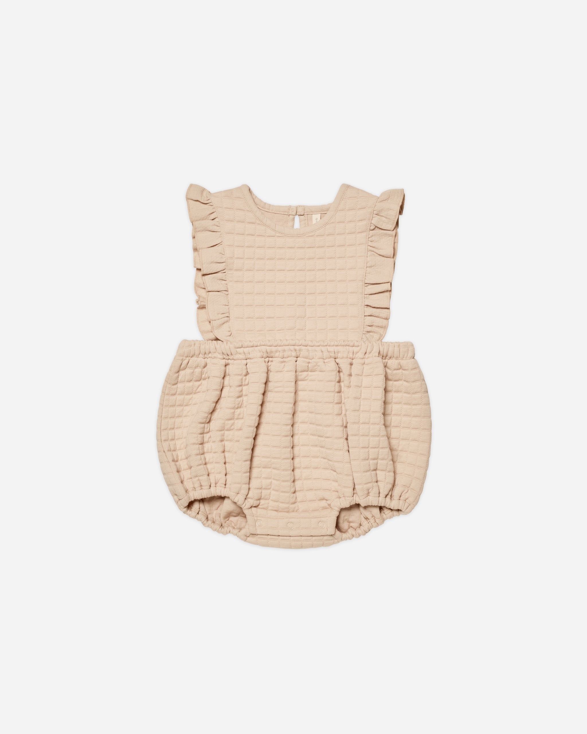 Ruffle Bubble Romper || Shell - Rylee + Cru | Kids Clothes | Trendy Baby Clothes | Modern Infant Outfits |
