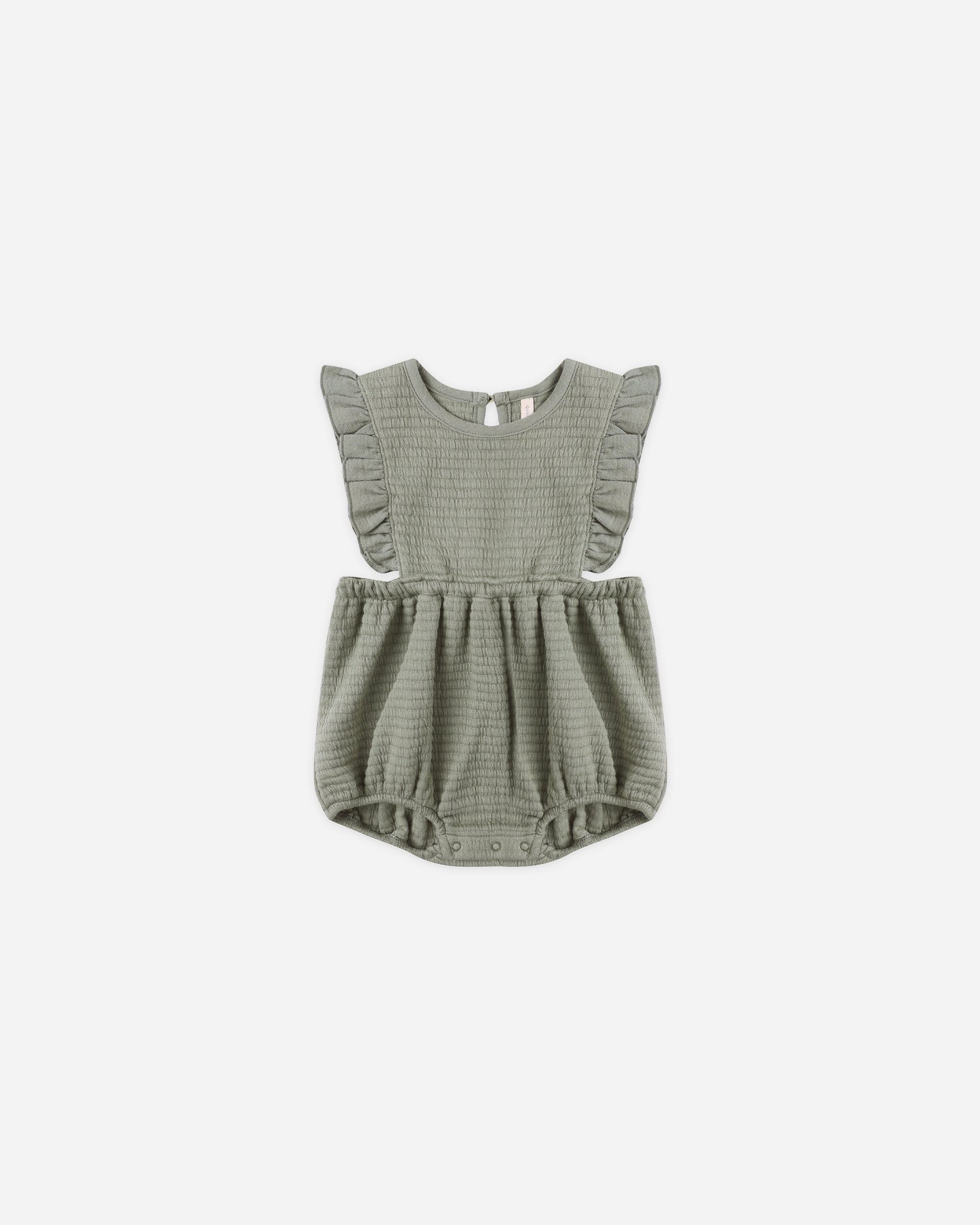 Ruffle Bubble Romper || Forest - Rylee + Cru | Kids Clothes | Trendy Baby Clothes | Modern Infant Outfits |
