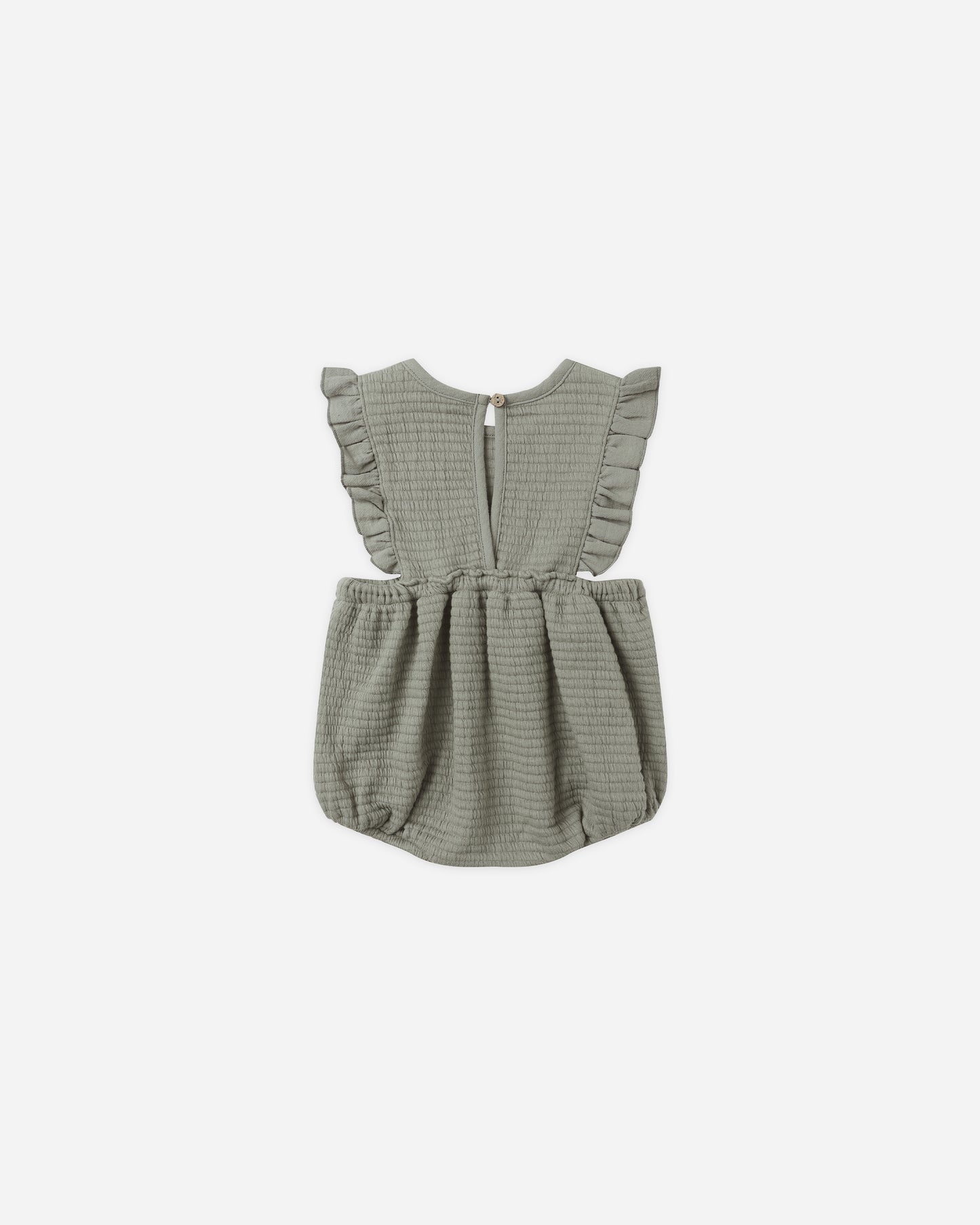 Ruffle Bubble Romper || Forest - Rylee + Cru | Kids Clothes | Trendy Baby Clothes | Modern Infant Outfits |