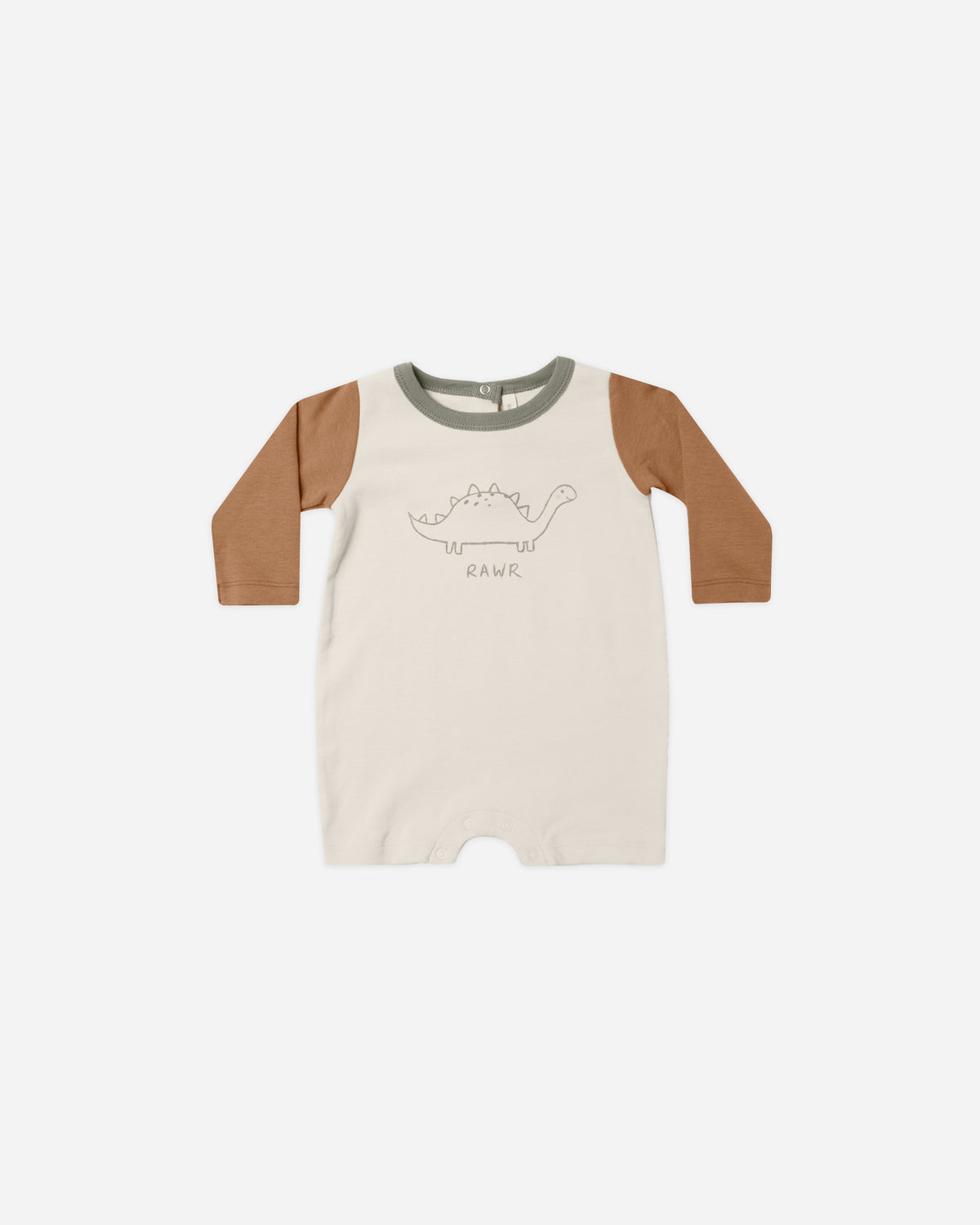 Quincy Mae Waffle Zip Footie in Lagoon main image 0