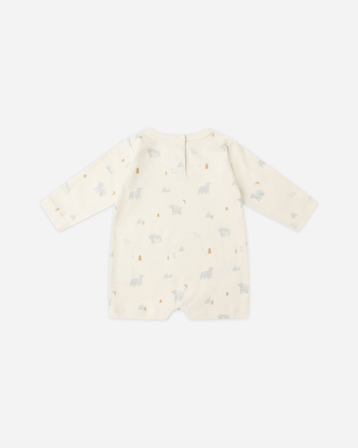 Long Sleeve Romper || Polar Bears - Rylee + Cru | Kids Clothes | Trendy Baby Clothes | Modern Infant Outfits |