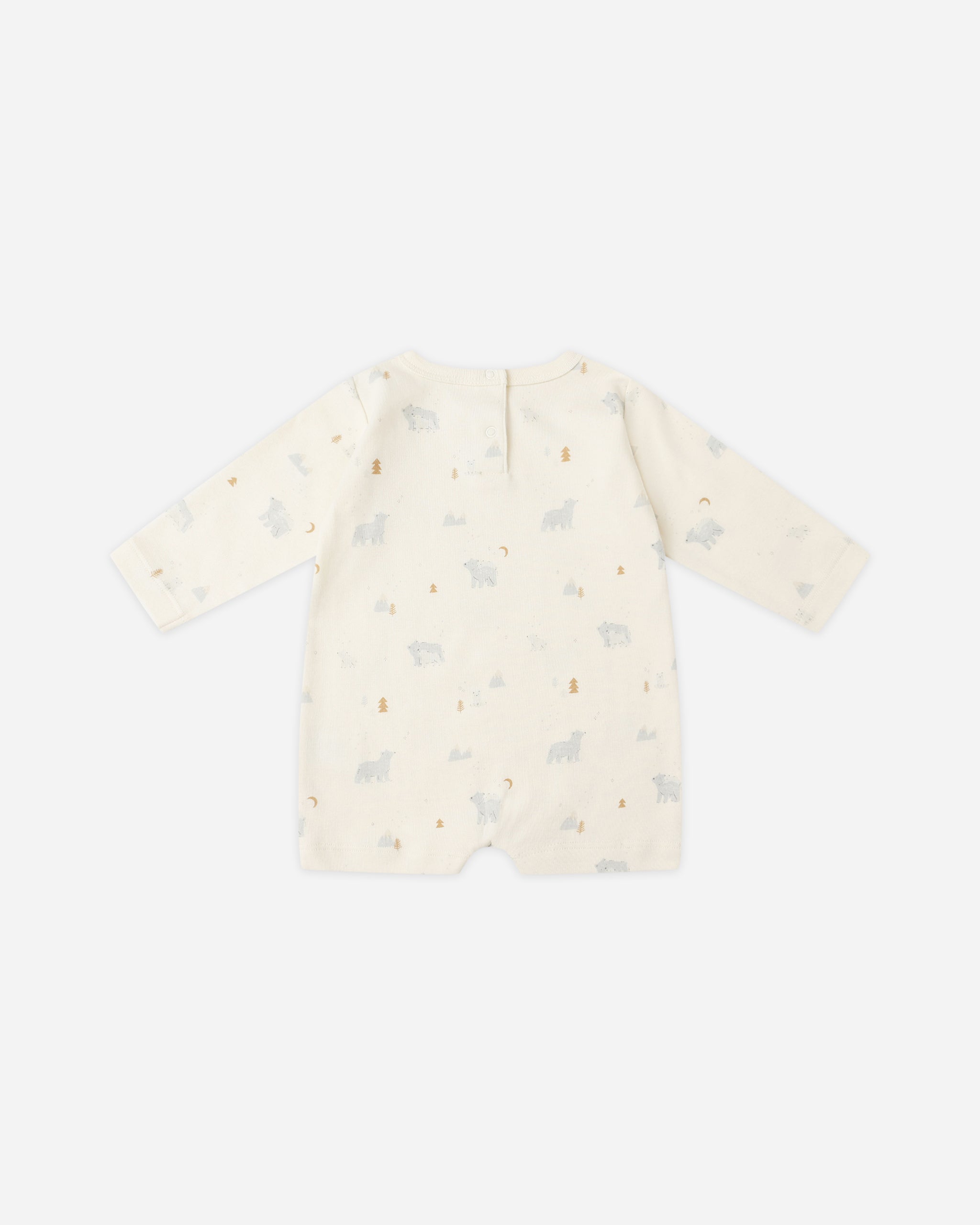 Long Sleeve Romper || Polar Bears - Rylee + Cru | Kids Clothes | Trendy Baby Clothes | Modern Infant Outfits |