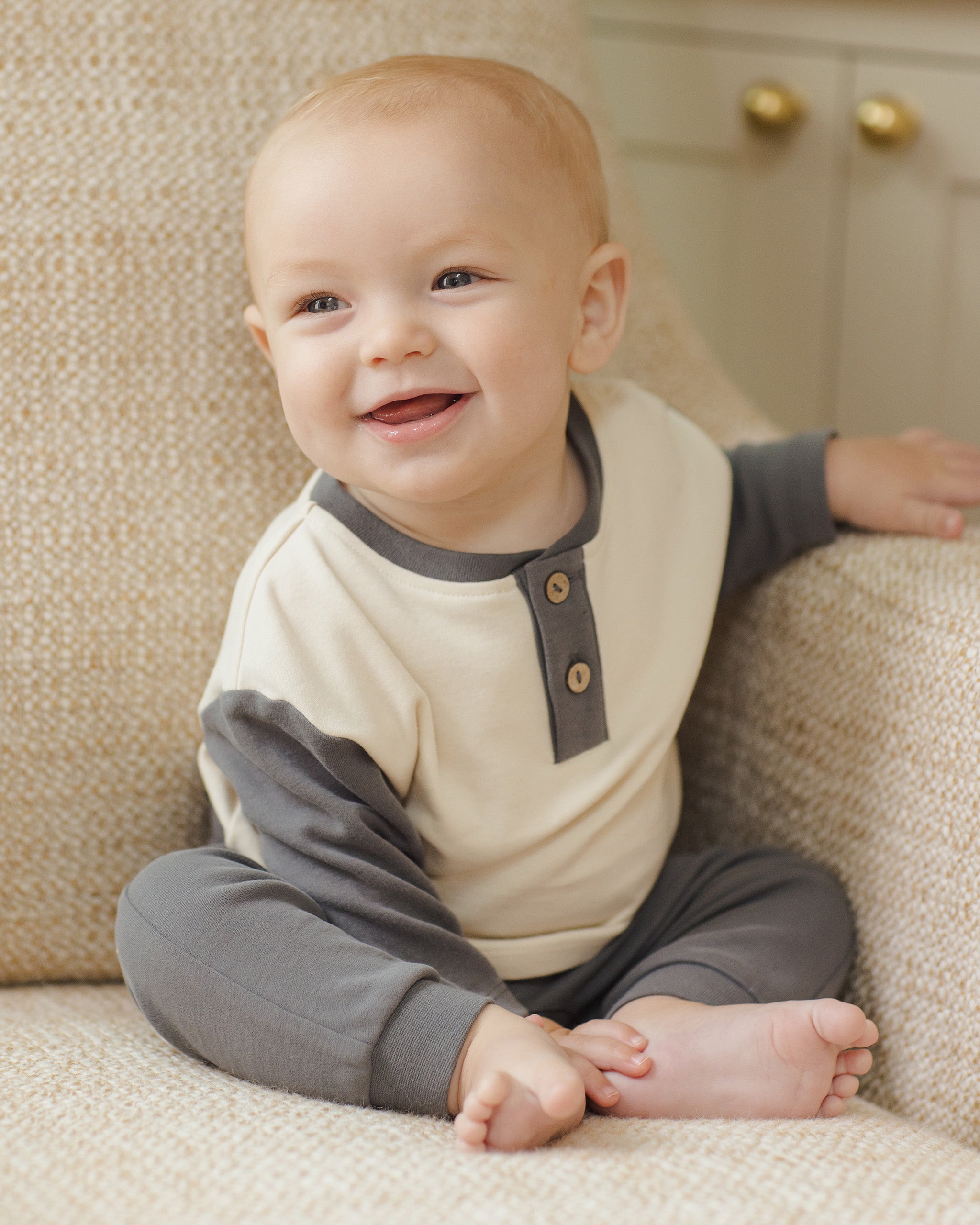 Baby Pant Set || Indigo, Ivory