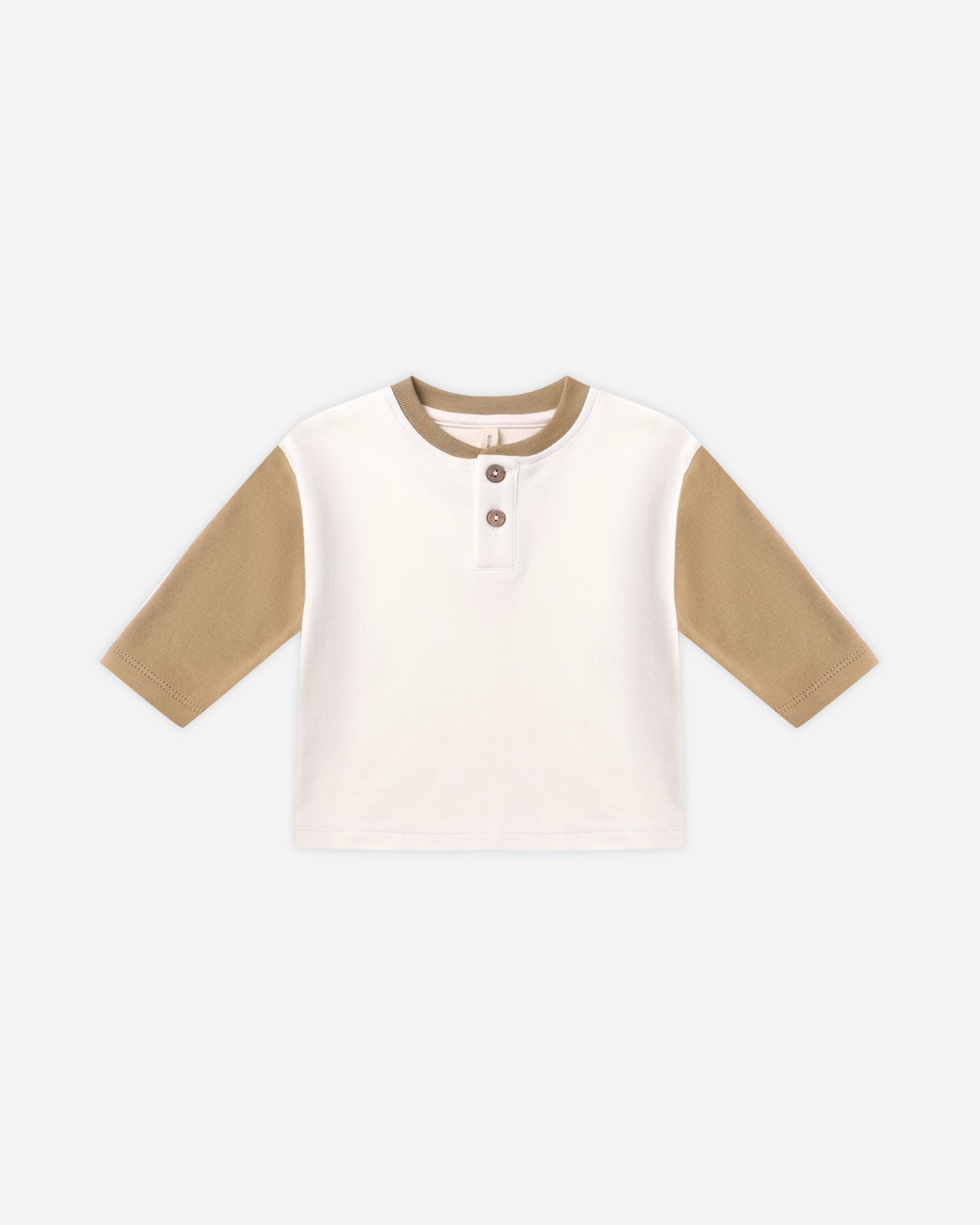 Long Sleeve Henley Tee || Gold - Rylee + Cru | Kids Clothes | Trendy Baby Clothes | Modern Infant Outfits |