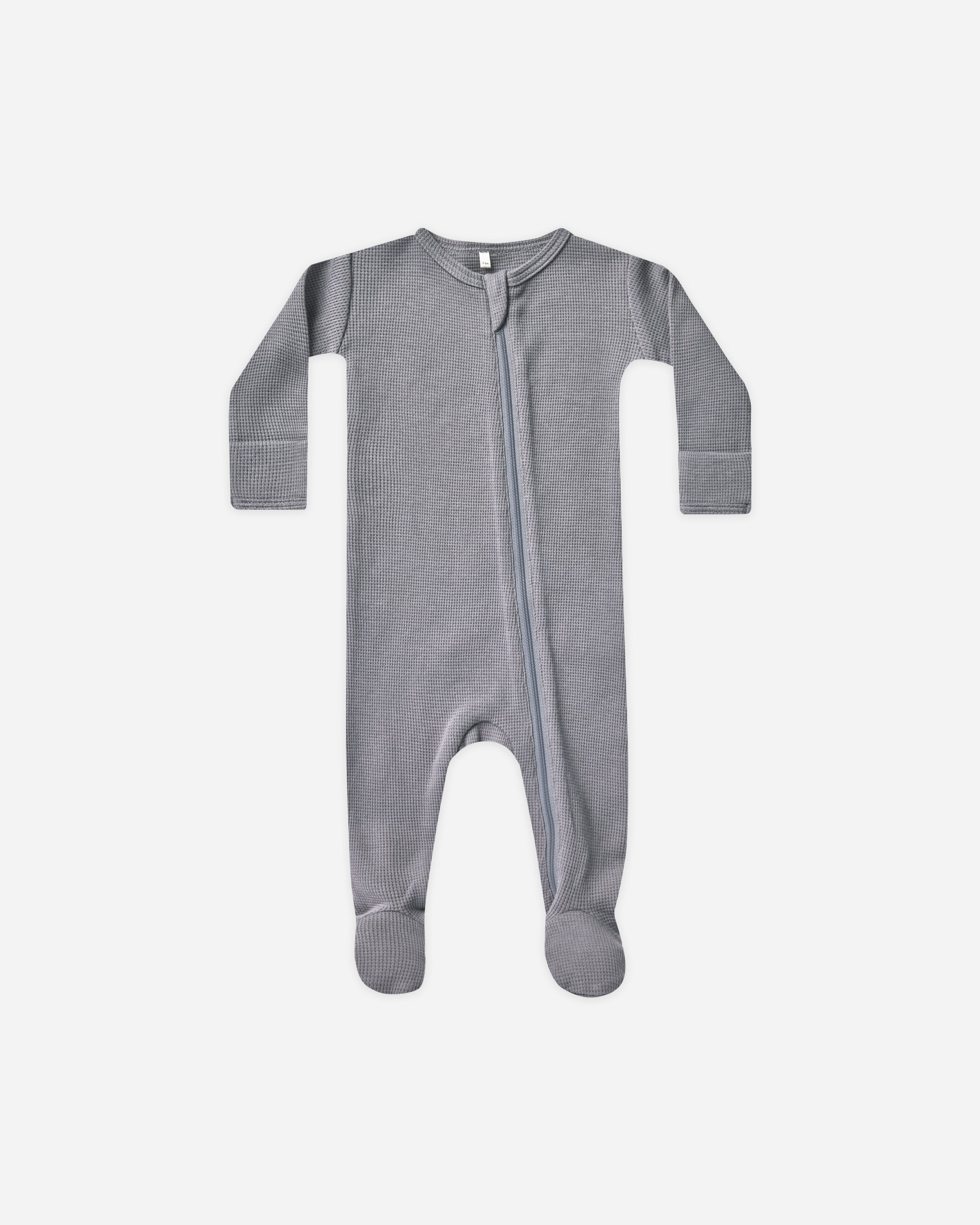 Waffle Zip Footie || Lagoon - Rylee + Cru | Kids Clothes | Trendy Baby Clothes | Modern Infant Outfits |