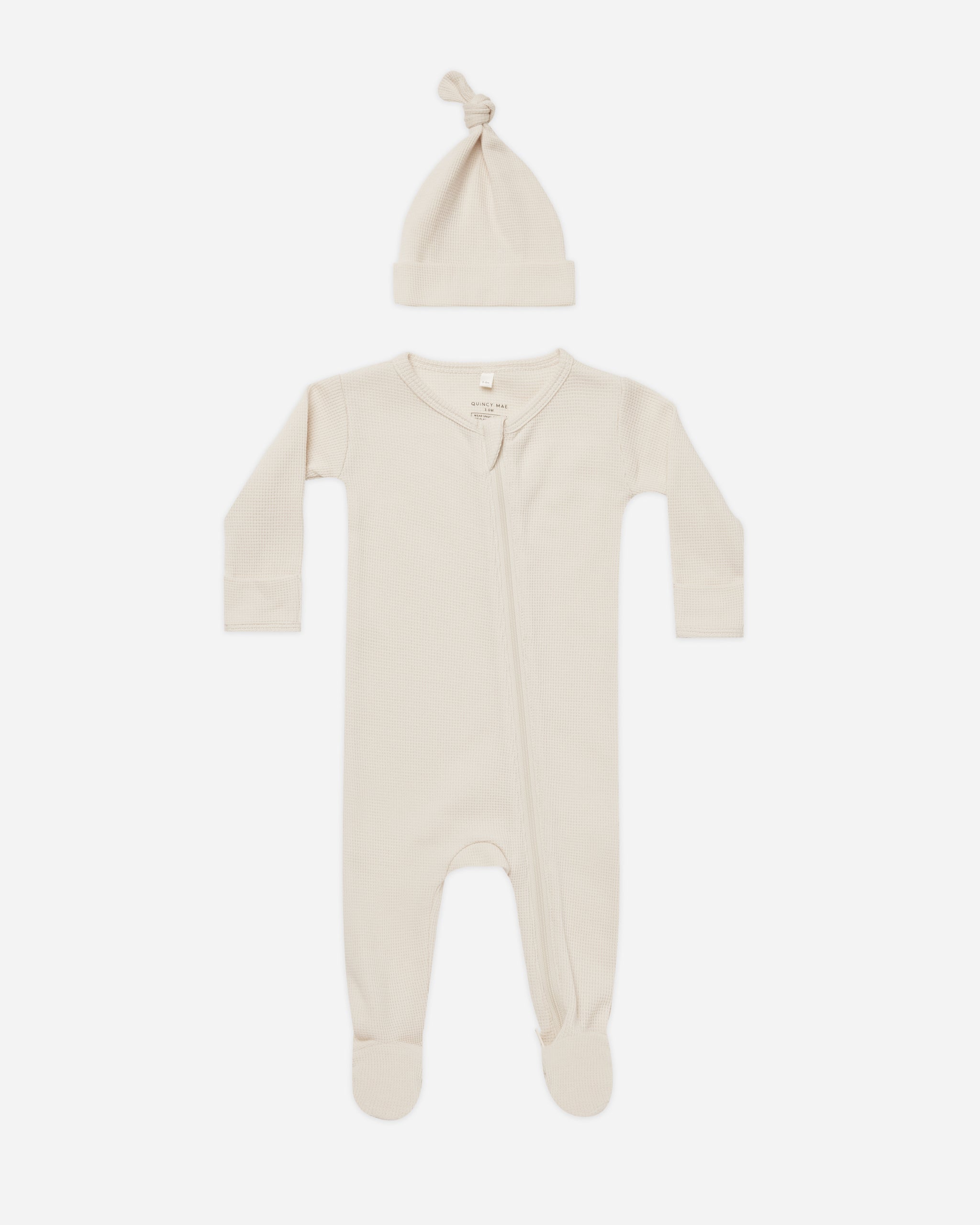 Waffle Sleep Set || Natural - Rylee + Cru | Kids Clothes | Trendy Baby Clothes | Modern Infant Outfits |