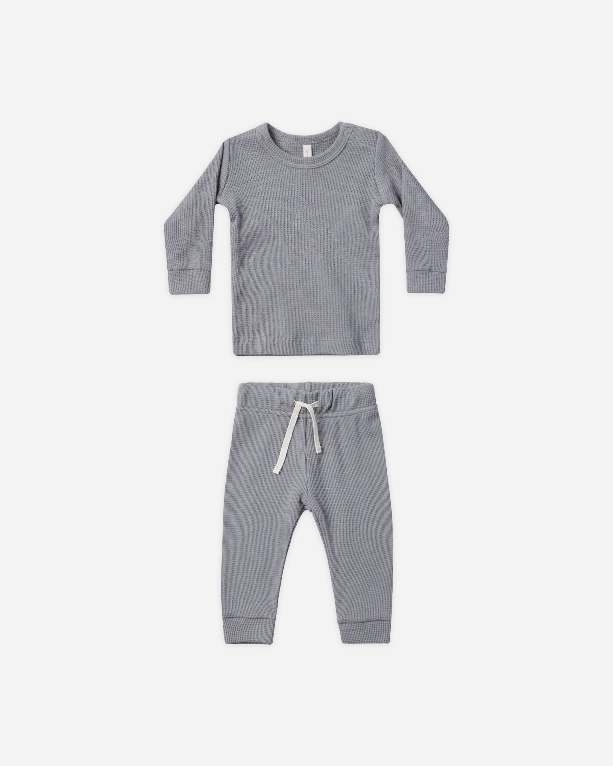 Waffle Top + Pant Set || Lagoon - Rylee + Cru | Kids Clothes | Trendy Baby Clothes | Modern Infant Outfits |