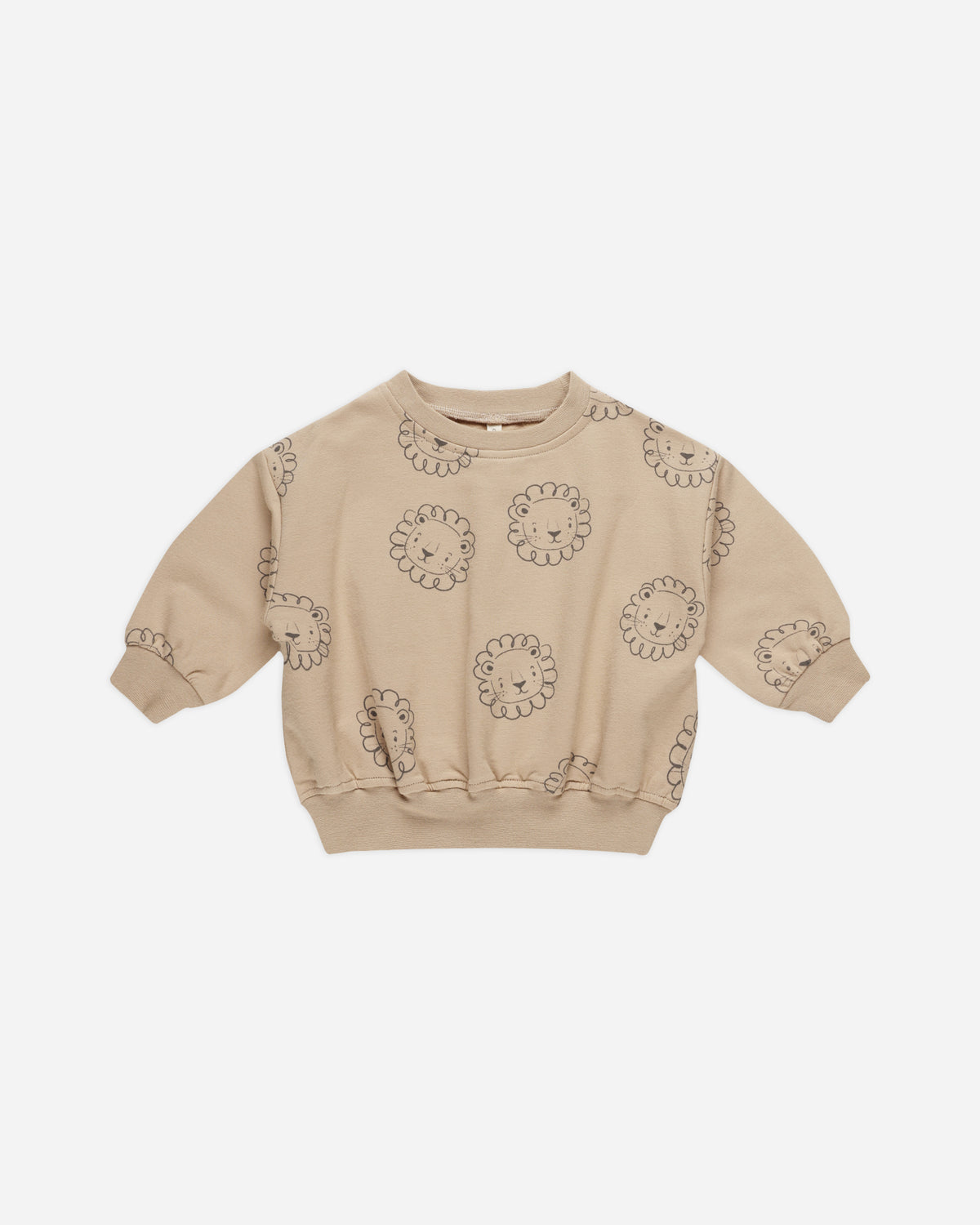 Quincy Mae Velour Relaxed Sweatshirt || Fig