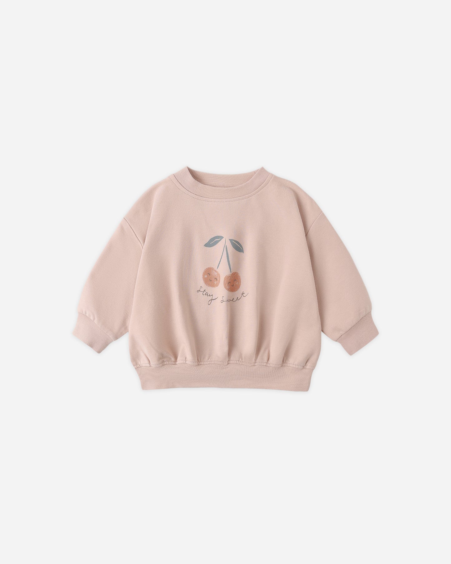 Relaxed Sweatshirt Cherry - Rylee + Cru | Kids Clothes | Trendy Baby Clothes | Modern Infant Outfits |