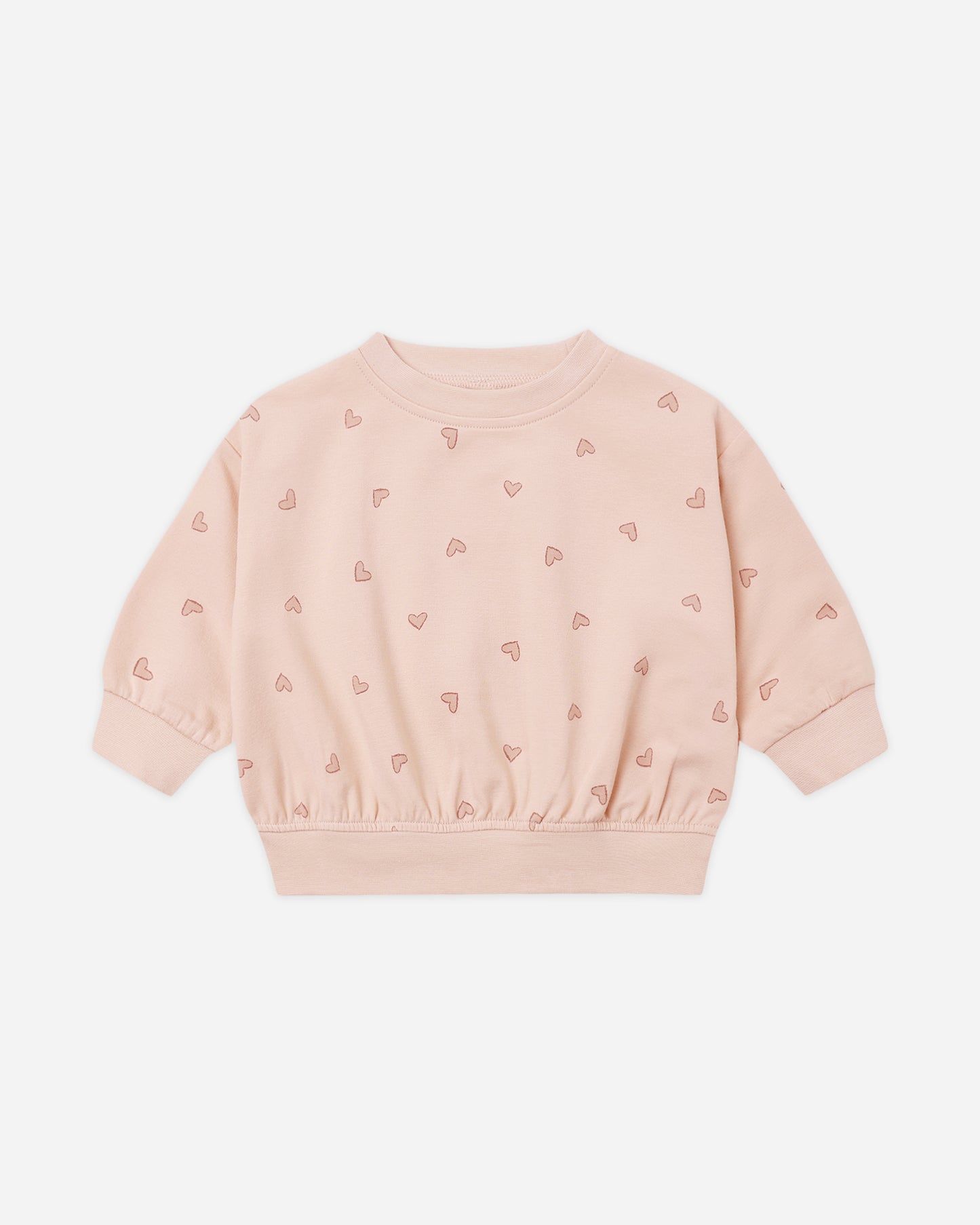 Relaxed Sweatshirt Hearts - Rylee + Cru | Kids Clothes | Trendy Baby Clothes | Modern Infant Outfits |