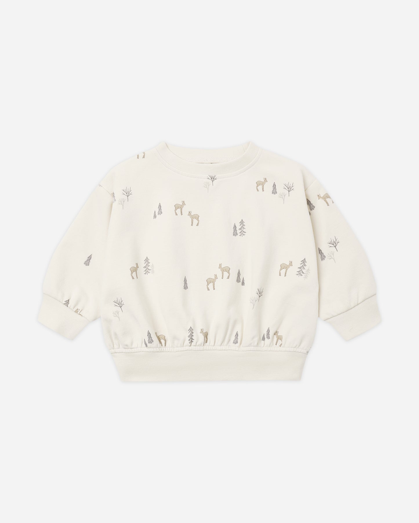 Relaxed Sweatshirt Deer - Rylee + Cru | Kids Clothes | Trendy Baby Clothes | Modern Infant Outfits |