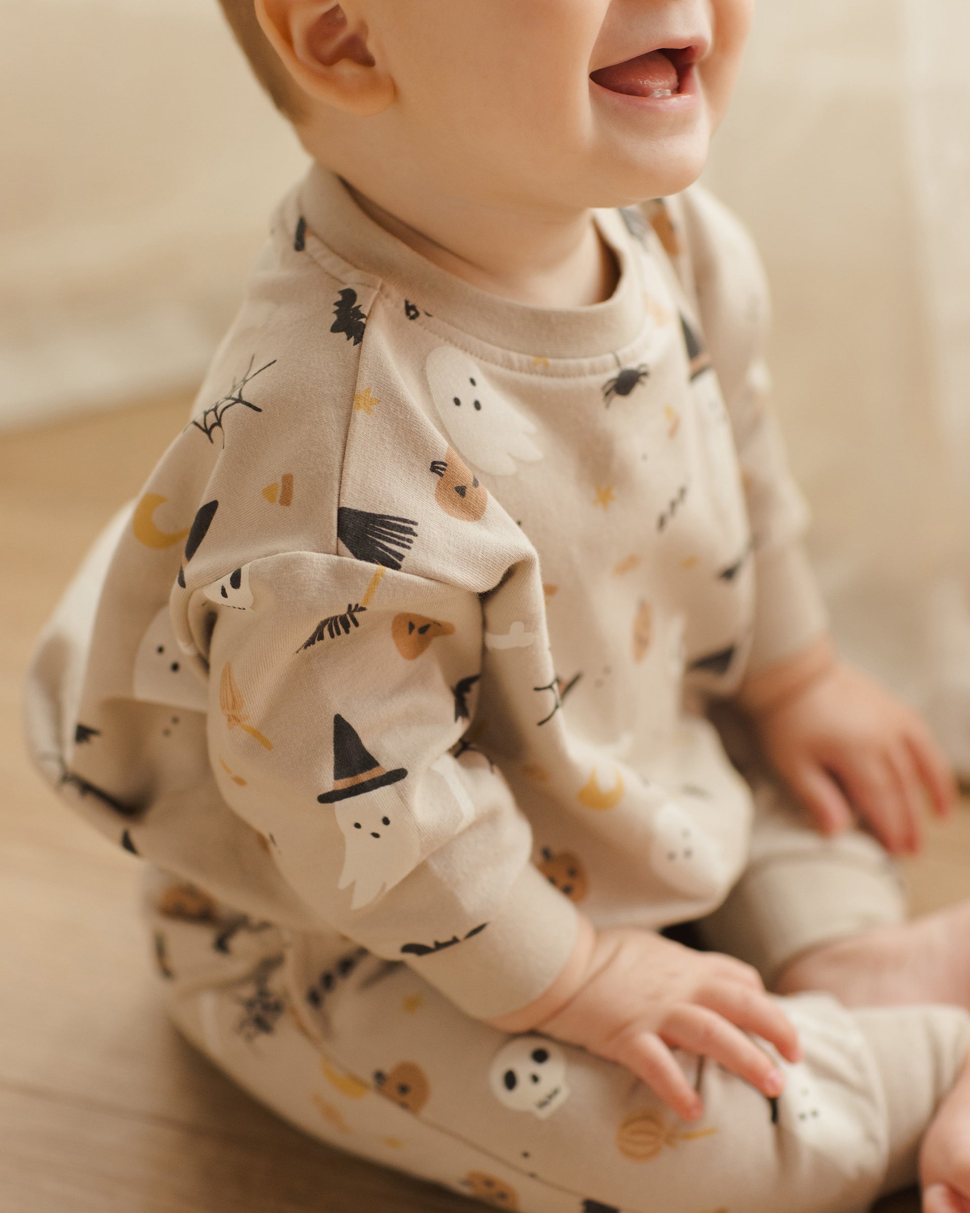 Quincy Mae Waffle Slouch Set | Blush main image 0