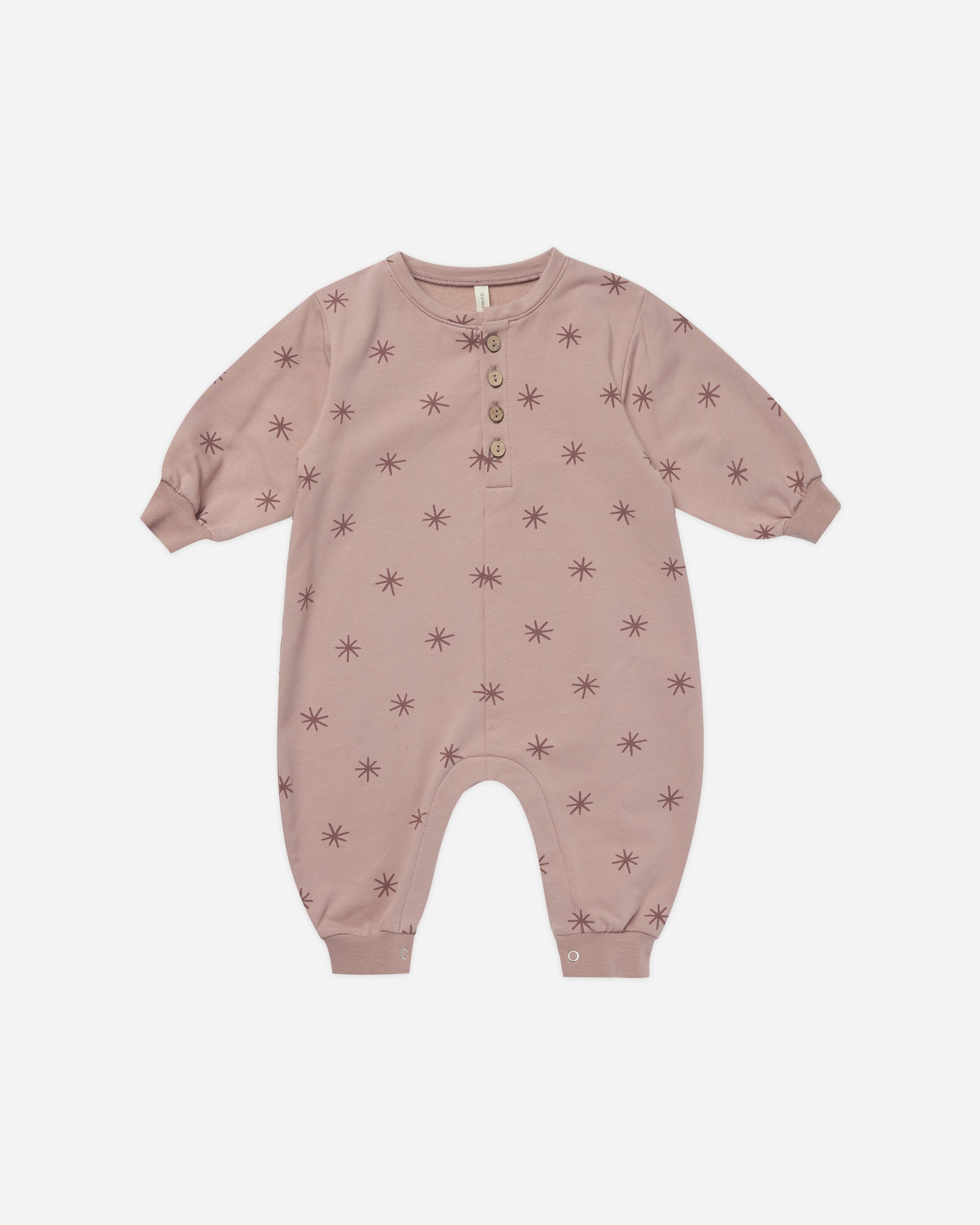 Relaxed Fleece Jumpsuit || Snow Stars - Rylee + Cru | Kids Clothes | Trendy Baby Clothes | Modern Infant Outfits |