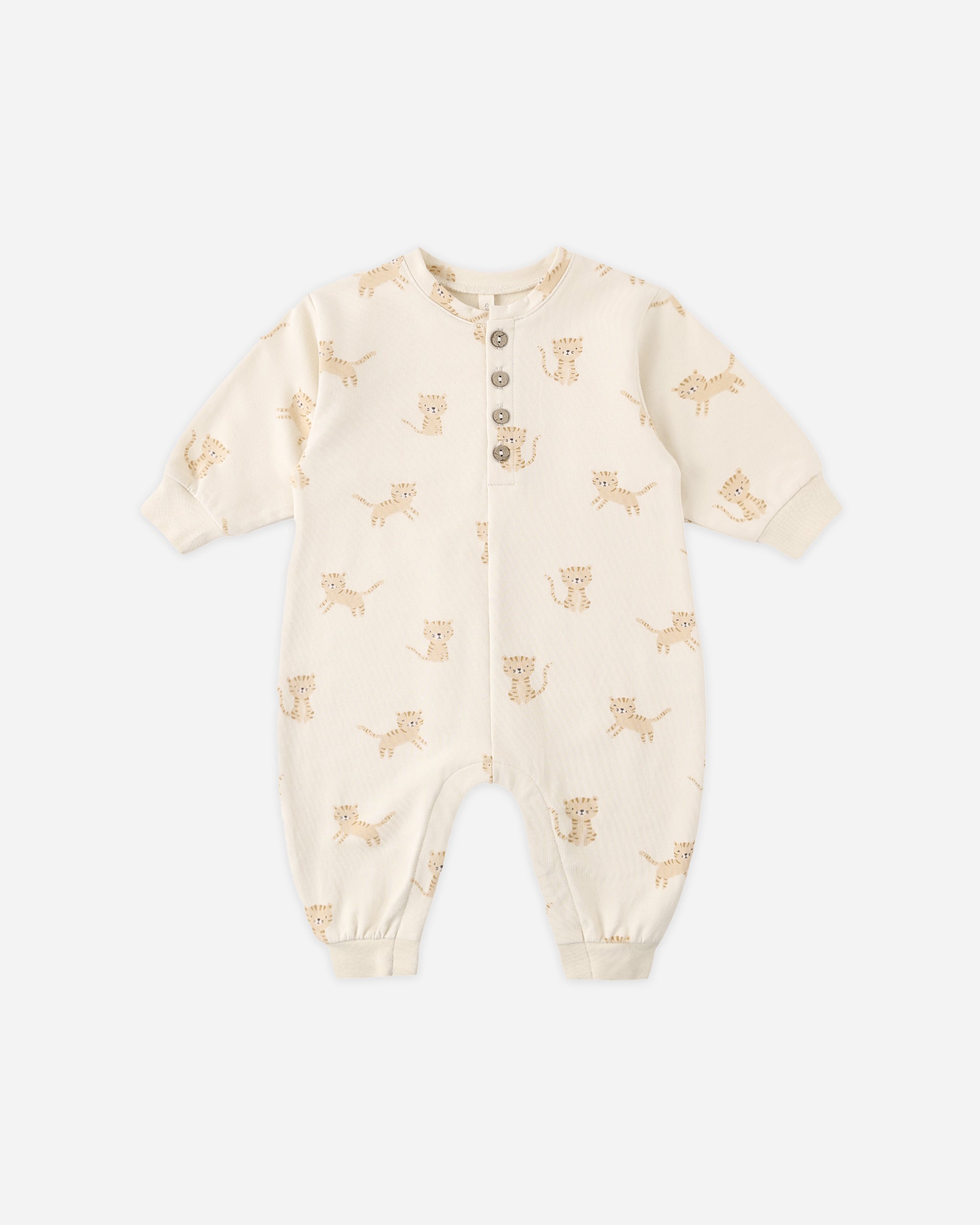 Relaxed Fleece Jumpsuit Tigers - Rylee + Cru | Kids Clothes | Trendy Baby Clothes | Modern Infant Outfits |