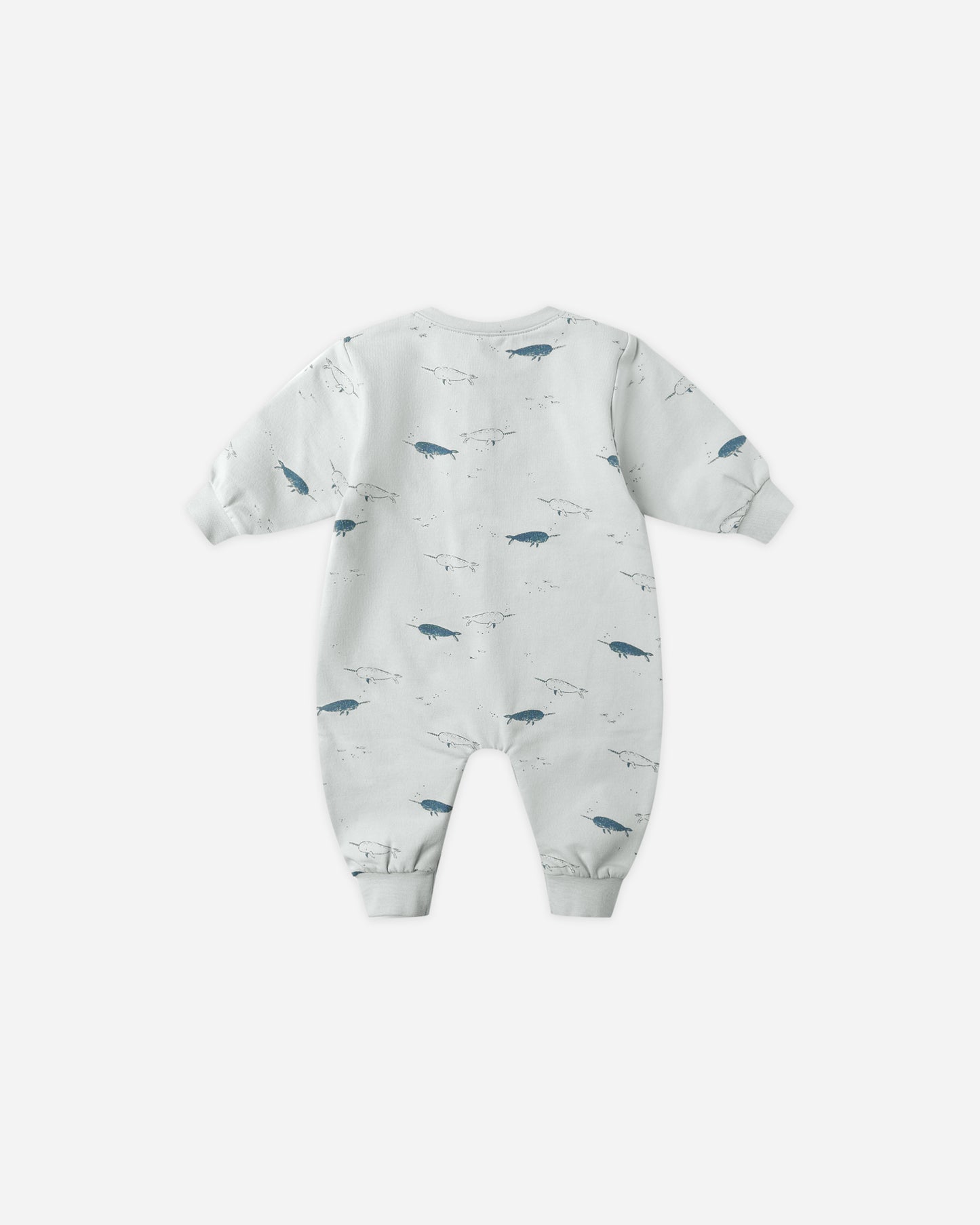Relaxed Fleece Jumpsuit || Narwhals - Rylee + Cru | Kids Clothes | Trendy Baby Clothes | Modern Infant Outfits |