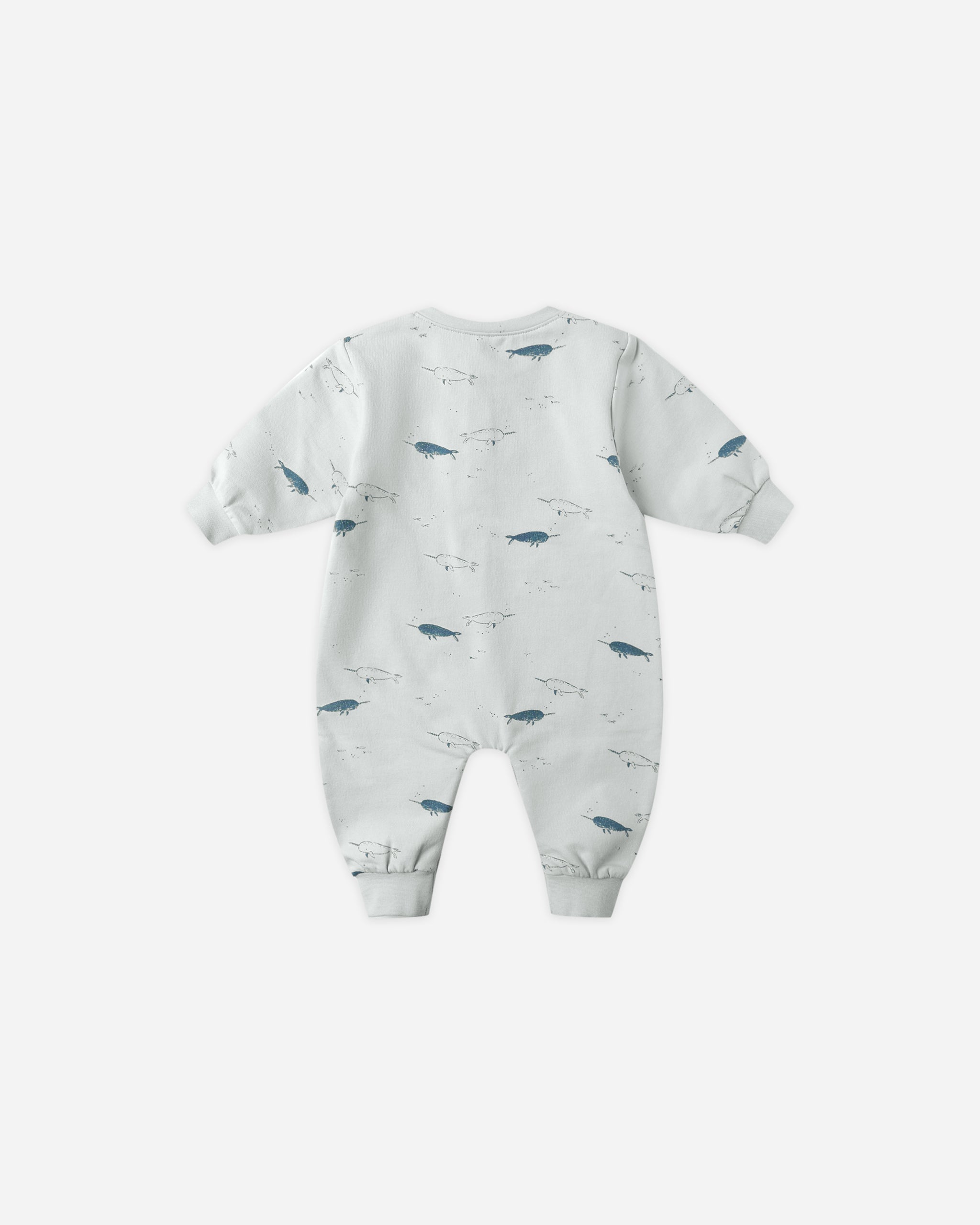 Relaxed Fleece Jumpsuit || Narwhals - Rylee + Cru | Kids Clothes | Trendy Baby Clothes | Modern Infant Outfits |