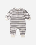 Relaxed Jumpsuit Slate Stripe - Rylee + Cru | Kids Clothes | Trendy Baby Clothes | Modern Infant Outfits |