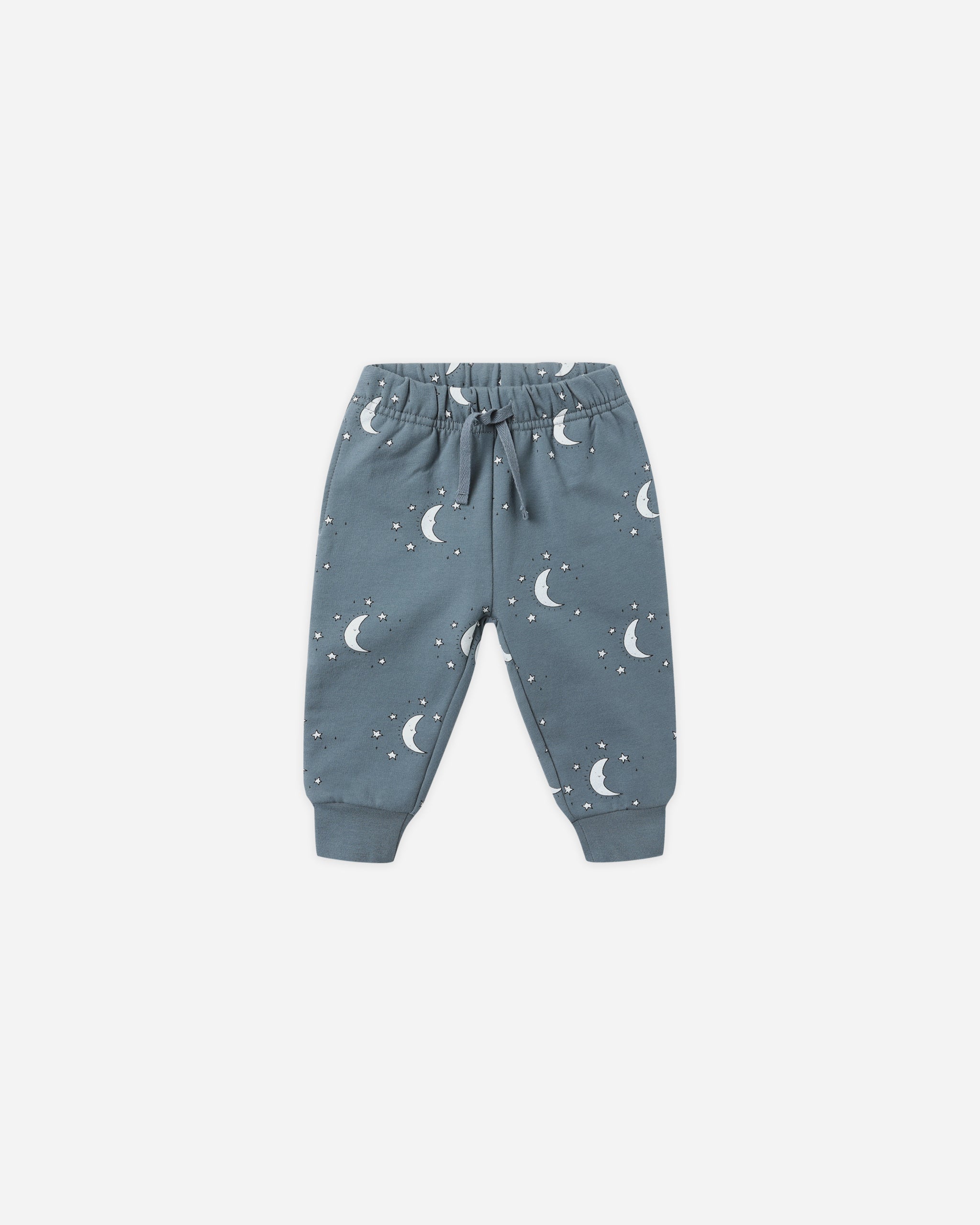 Relaxed Fleece Sweatpant || Silver Moons - Rylee + Cru | Kids Clothes | Trendy Baby Clothes | Modern Infant Outfits |