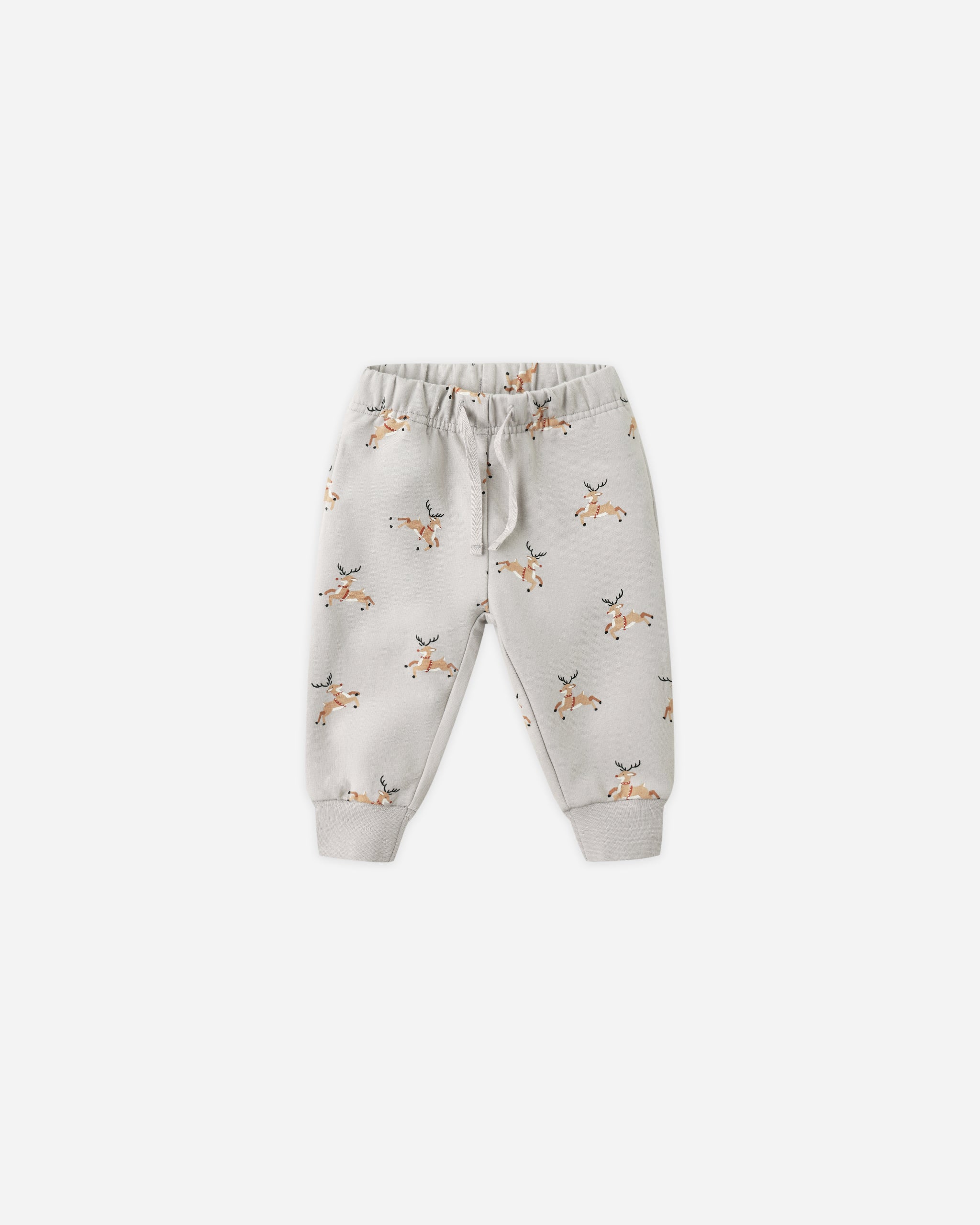 Relaxed Fleece Sweatpant || Reindeer - Rylee + Cru | Kids Clothes | Trendy Baby Clothes | Modern Infant Outfits |