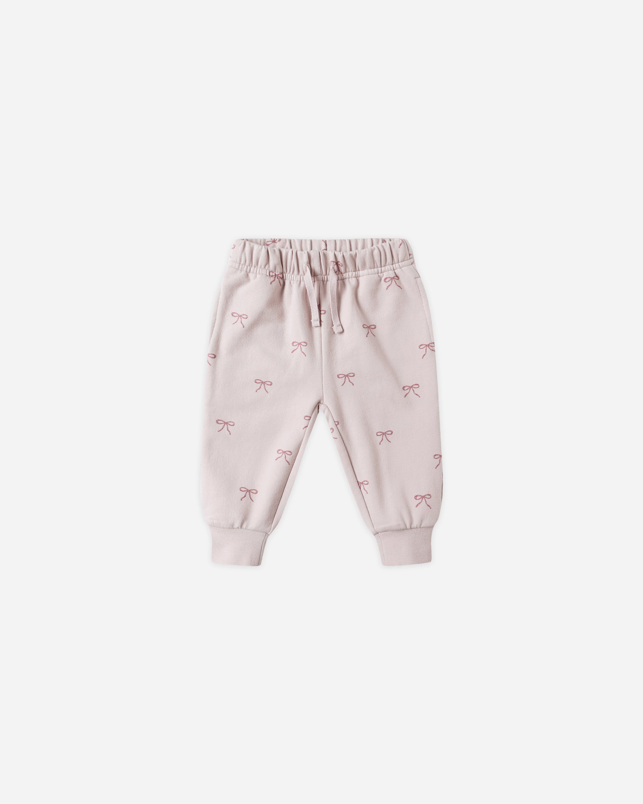 Relaxed Fleece Sweatpant || Bows - Rylee + Cru | Kids Clothes | Trendy Baby Clothes | Modern Infant Outfits |