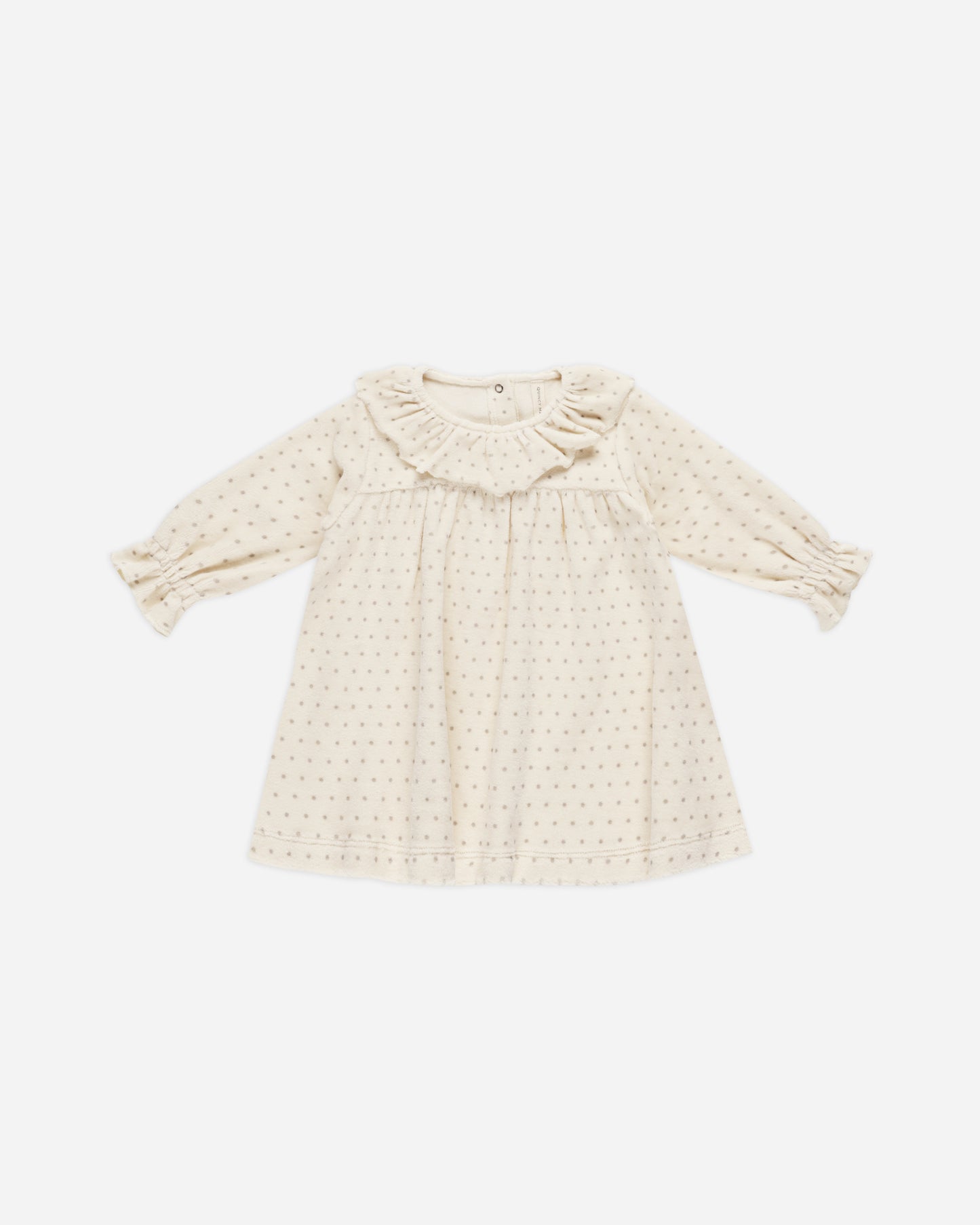 Velour Baby Dress || Polka Dot