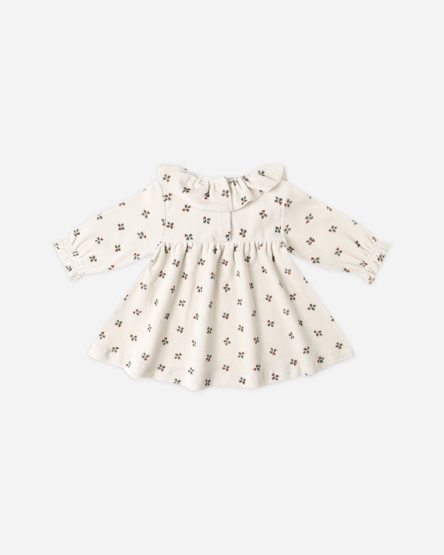 Velour Baby Dress || Holly Berry - Rylee + Cru | Kids Clothes | Trendy Baby Clothes | Modern Infant Outfits |