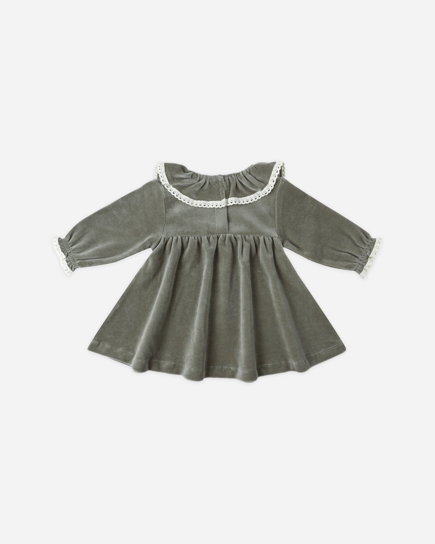 Velour Baby Dress || Forest - Rylee + Cru | Kids Clothes | Trendy Baby Clothes | Modern Infant Outfits |