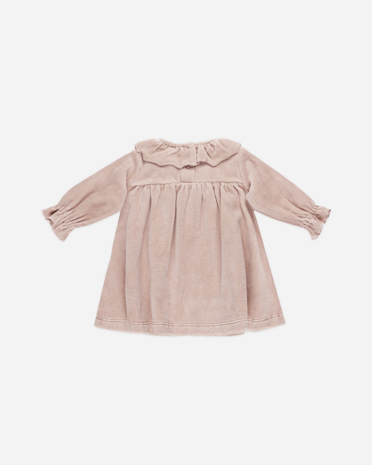 Velour Baby Dress || Blush