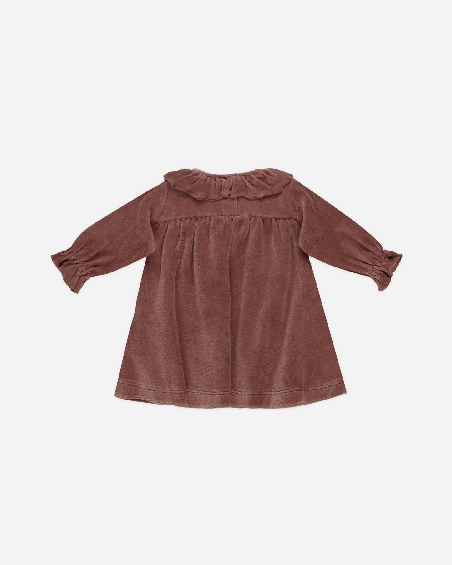 Velour Baby Dress || Cranberry