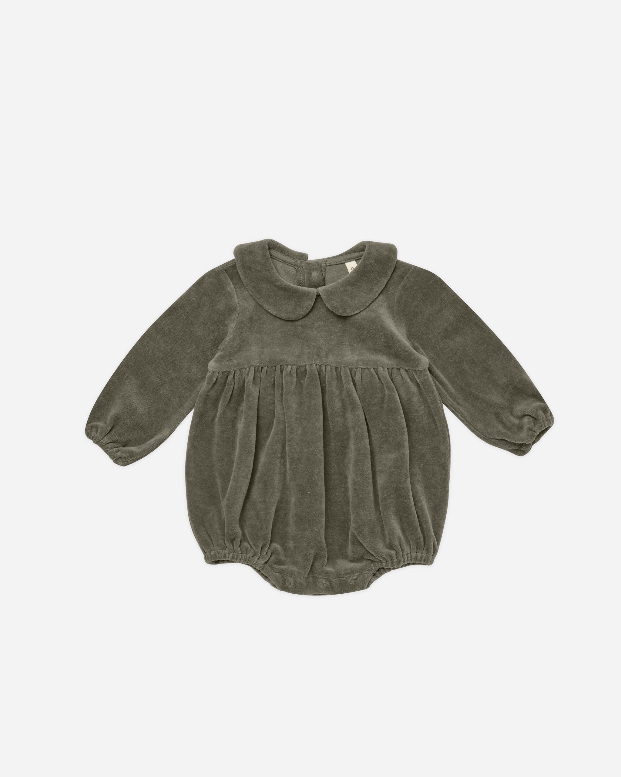 Peter Pan Romper || Forest - Rylee + Cru | Kids Clothes | Trendy Baby Clothes | Modern Infant Outfits |