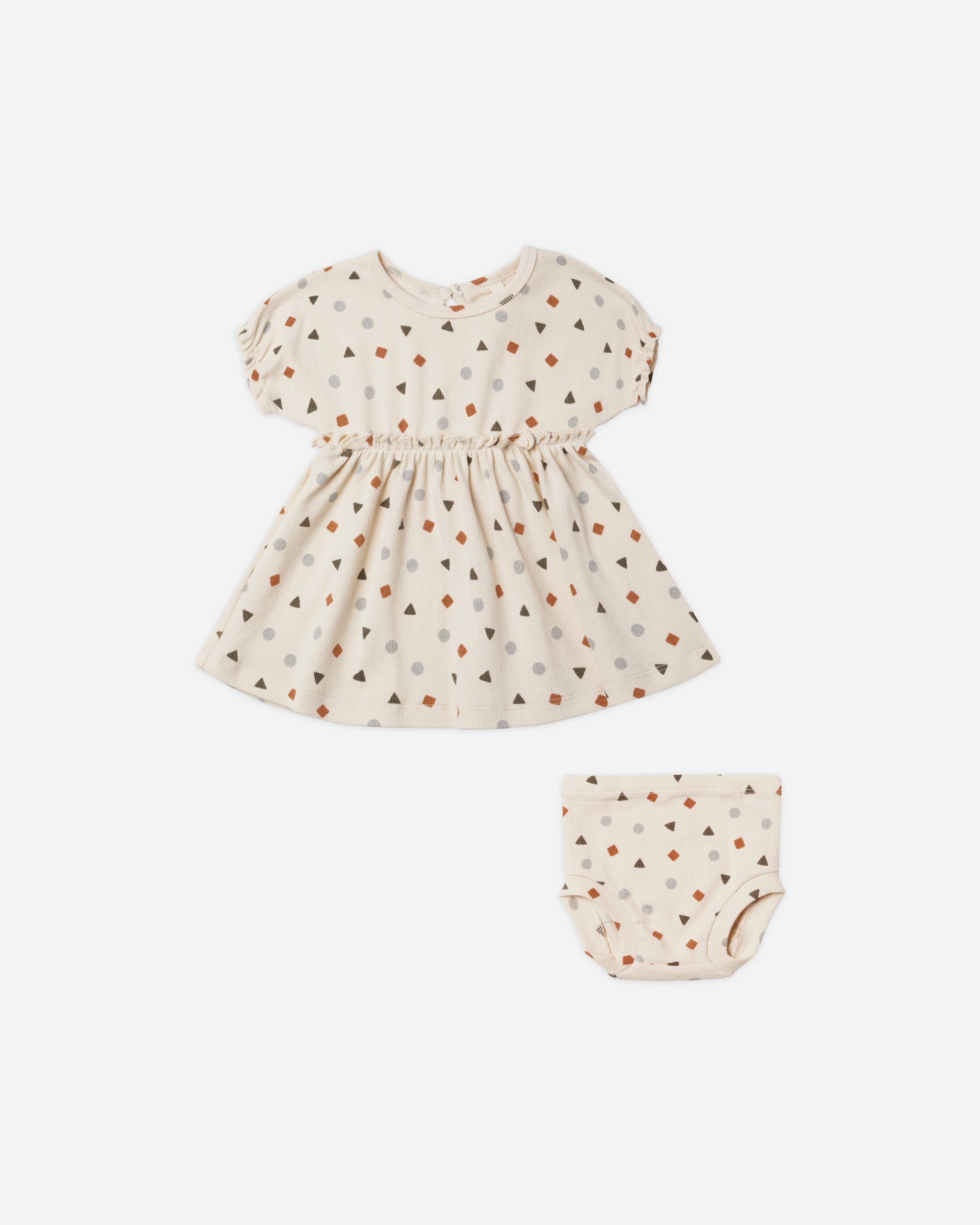 Annie Dress || Geo - Rylee + Cru | Kids Clothes | Trendy Baby Clothes | Modern Infant Outfits |