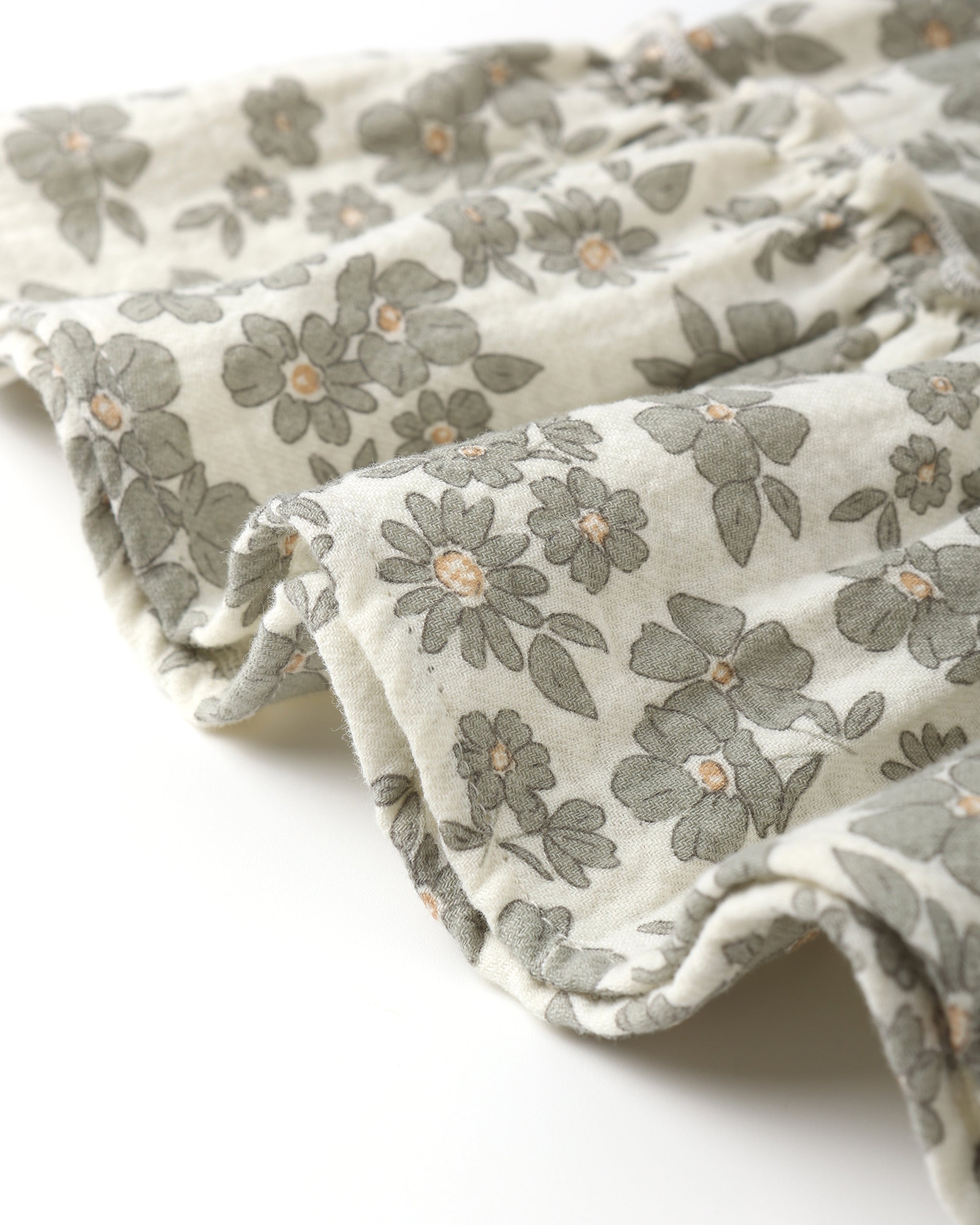 Ruffle Collar Button Dress || Green Floral - Rylee + Cru | Kids Clothes | Trendy Baby Clothes | Modern Infant Outfits |