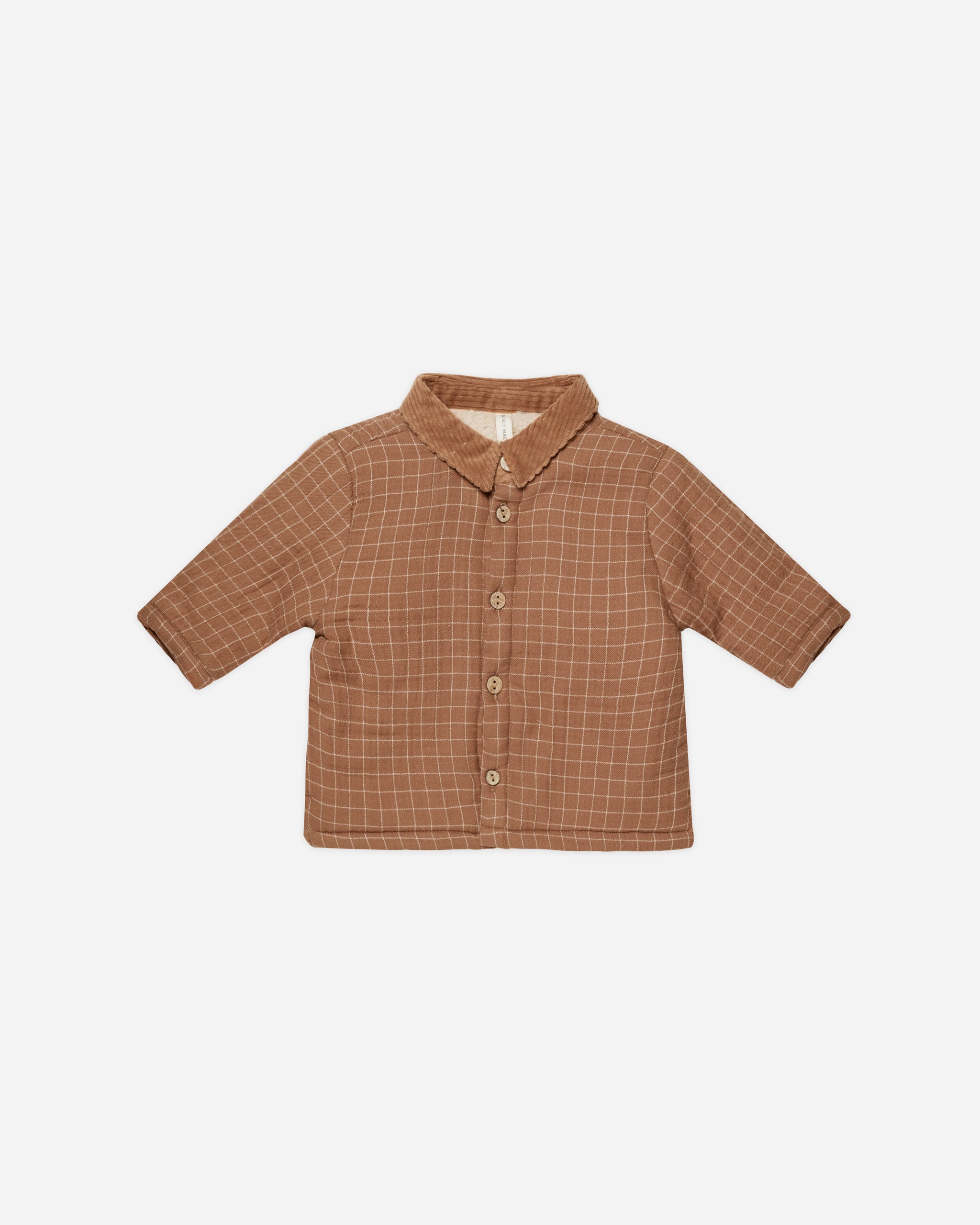 Ford Jacket || Cinnamon Grid - Rylee + Cru | Kids Clothes | Trendy Baby Clothes | Modern Infant Outfits |