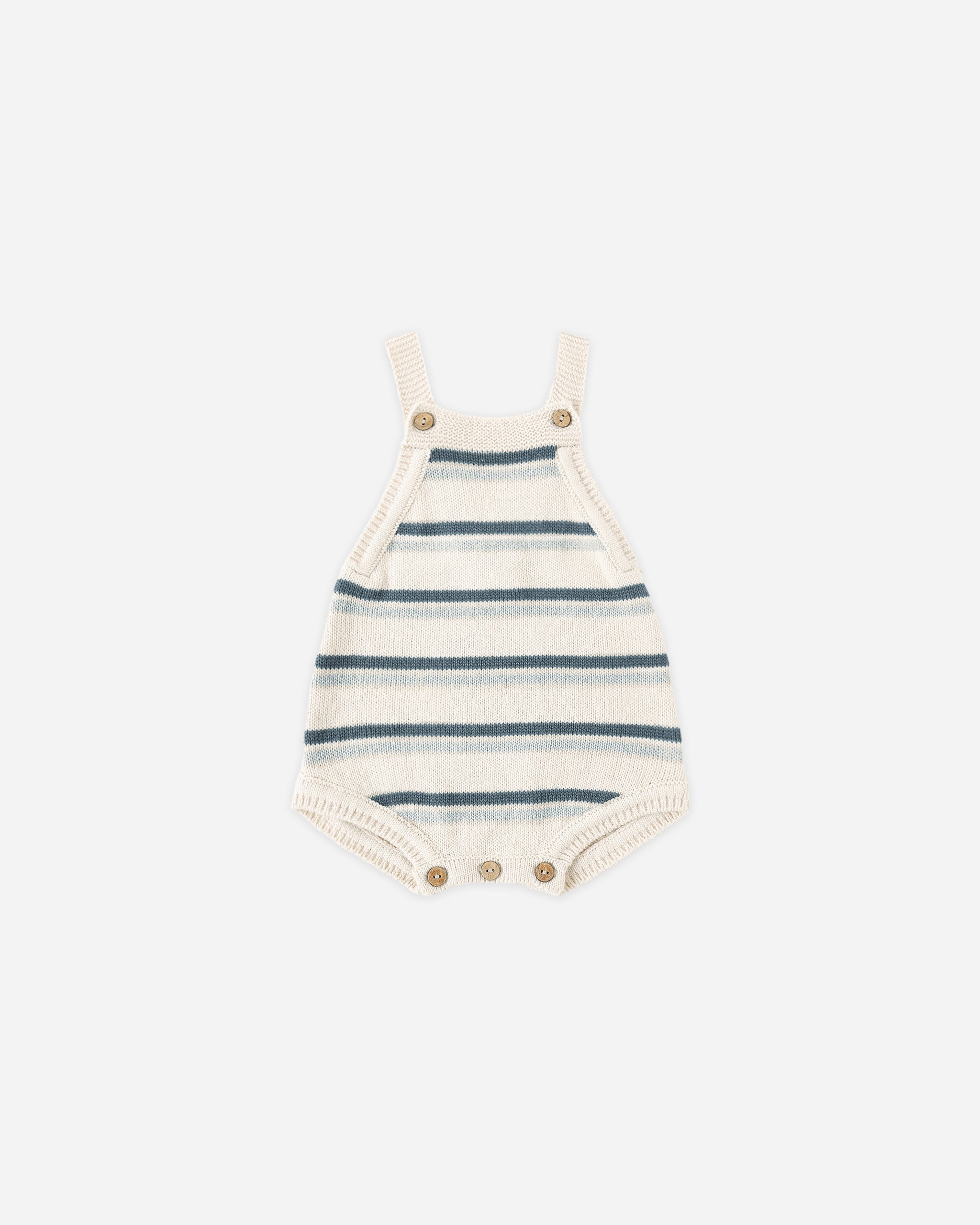 Tatum Romper || Blue Stripe - Rylee + Cru | Kids Clothes | Trendy Baby Clothes | Modern Infant Outfits |